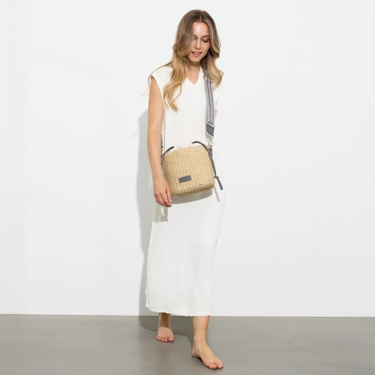 strap ethno taupe/white - taupe - Image 7