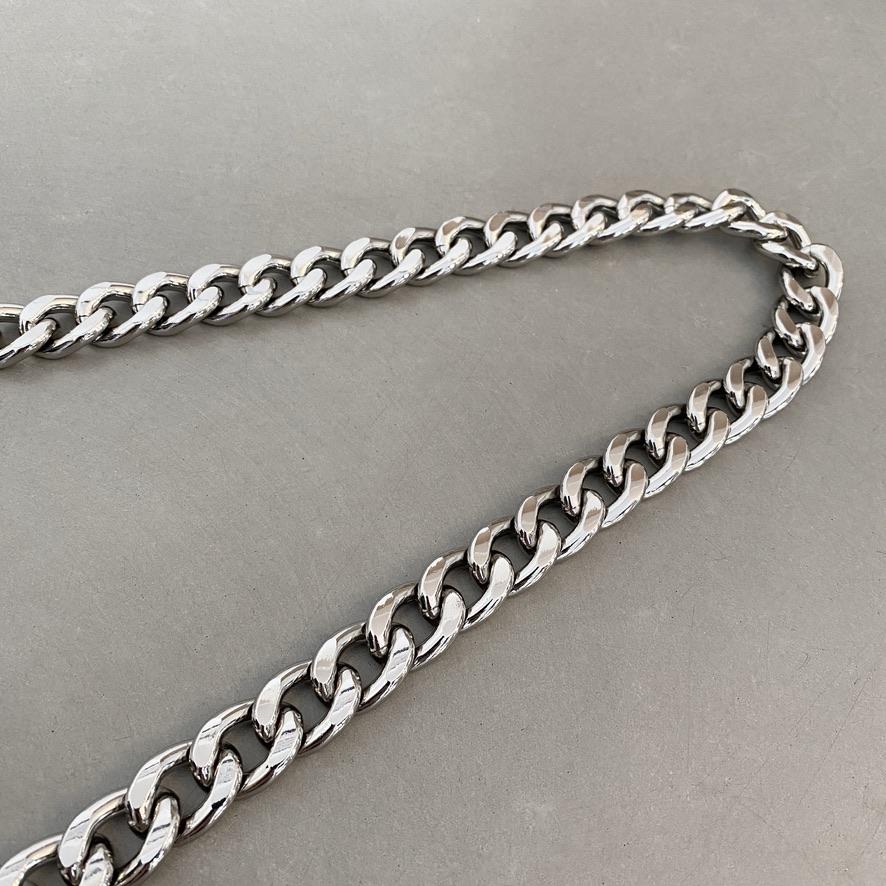 strap chunky chain silver - long - Image 11