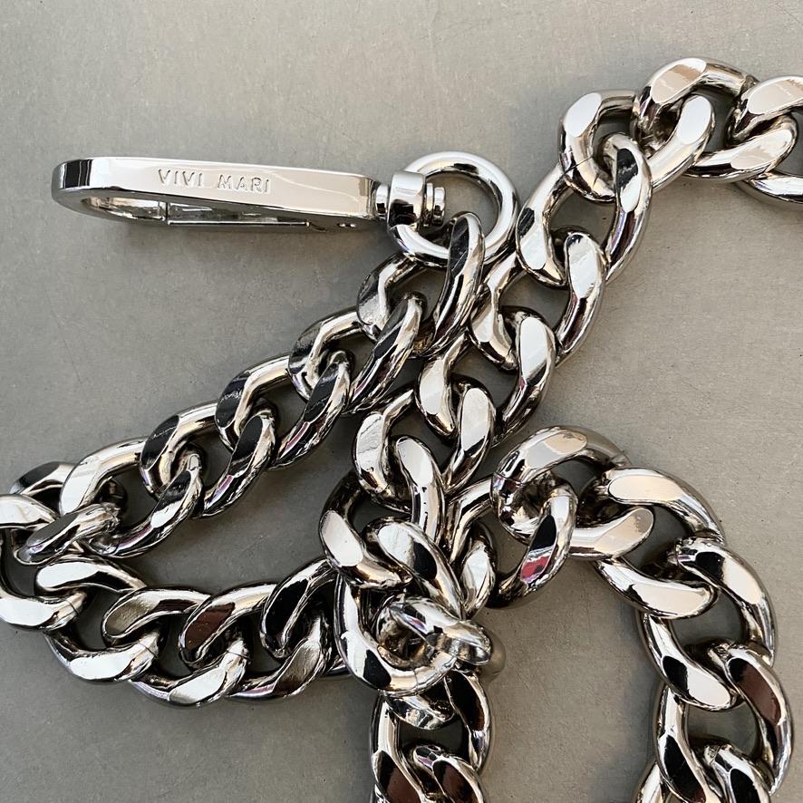 strap chunky chain silver - long - Image 12