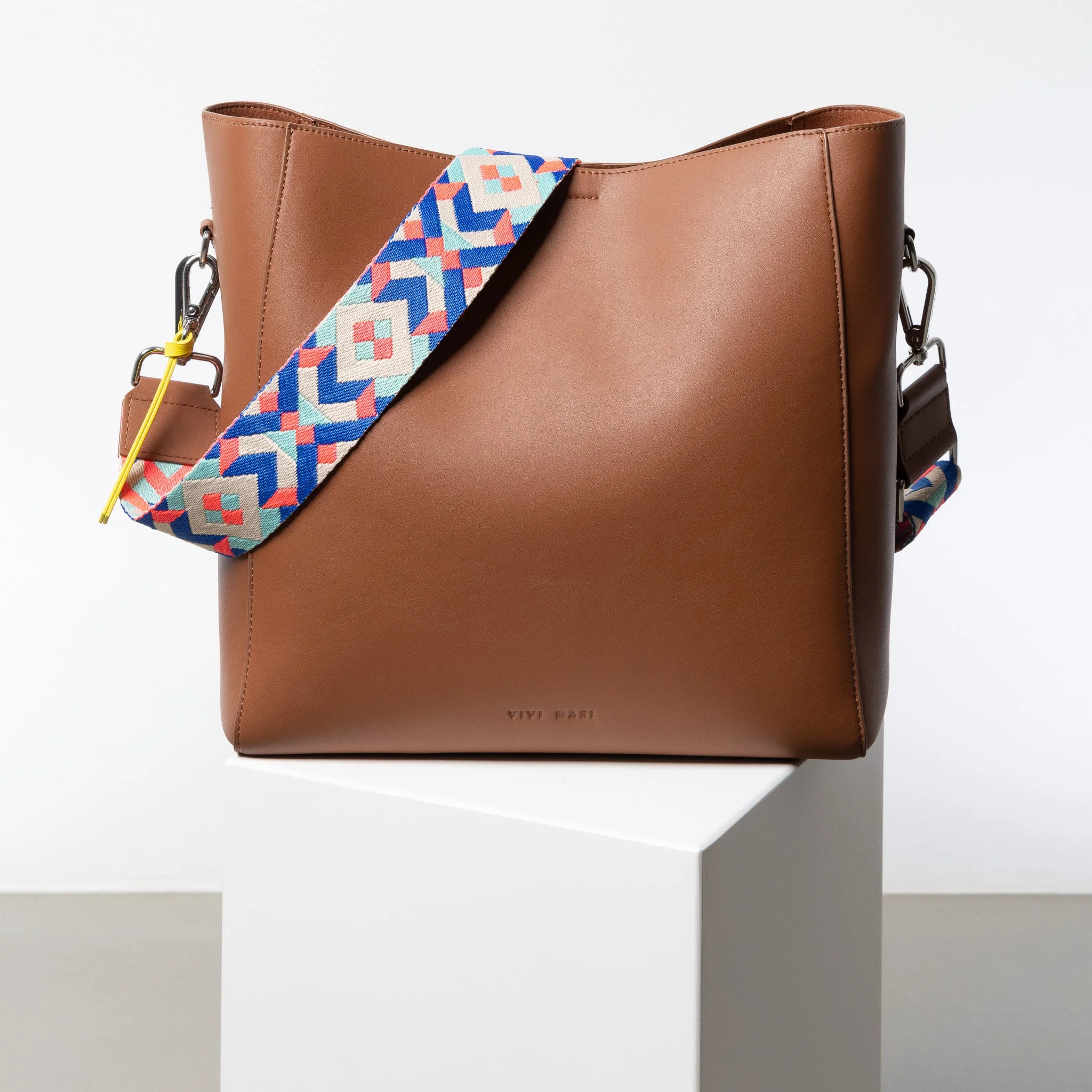 strap neo boho blue/pink - tan - Image 4