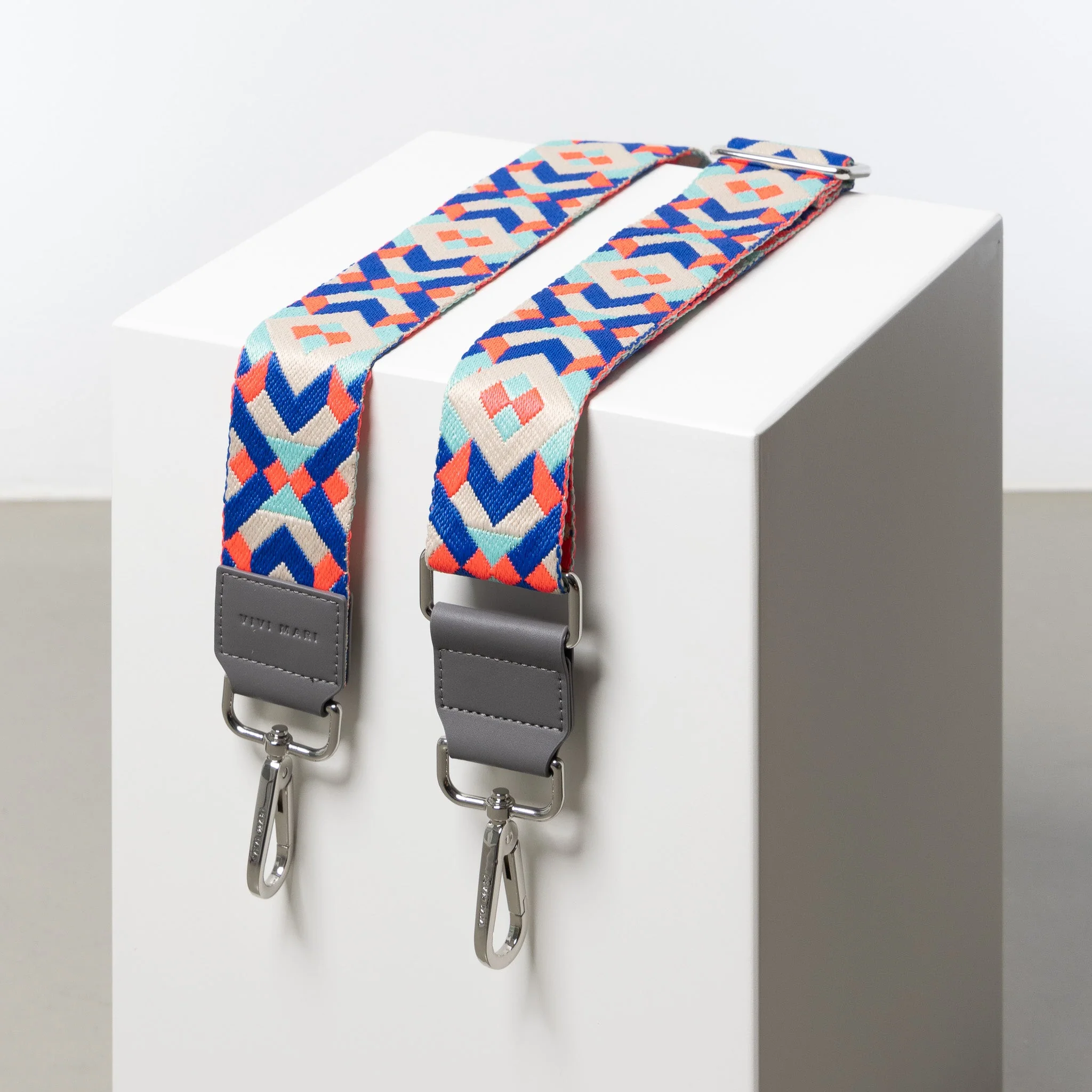 strap neo boho blue/pink - taupe