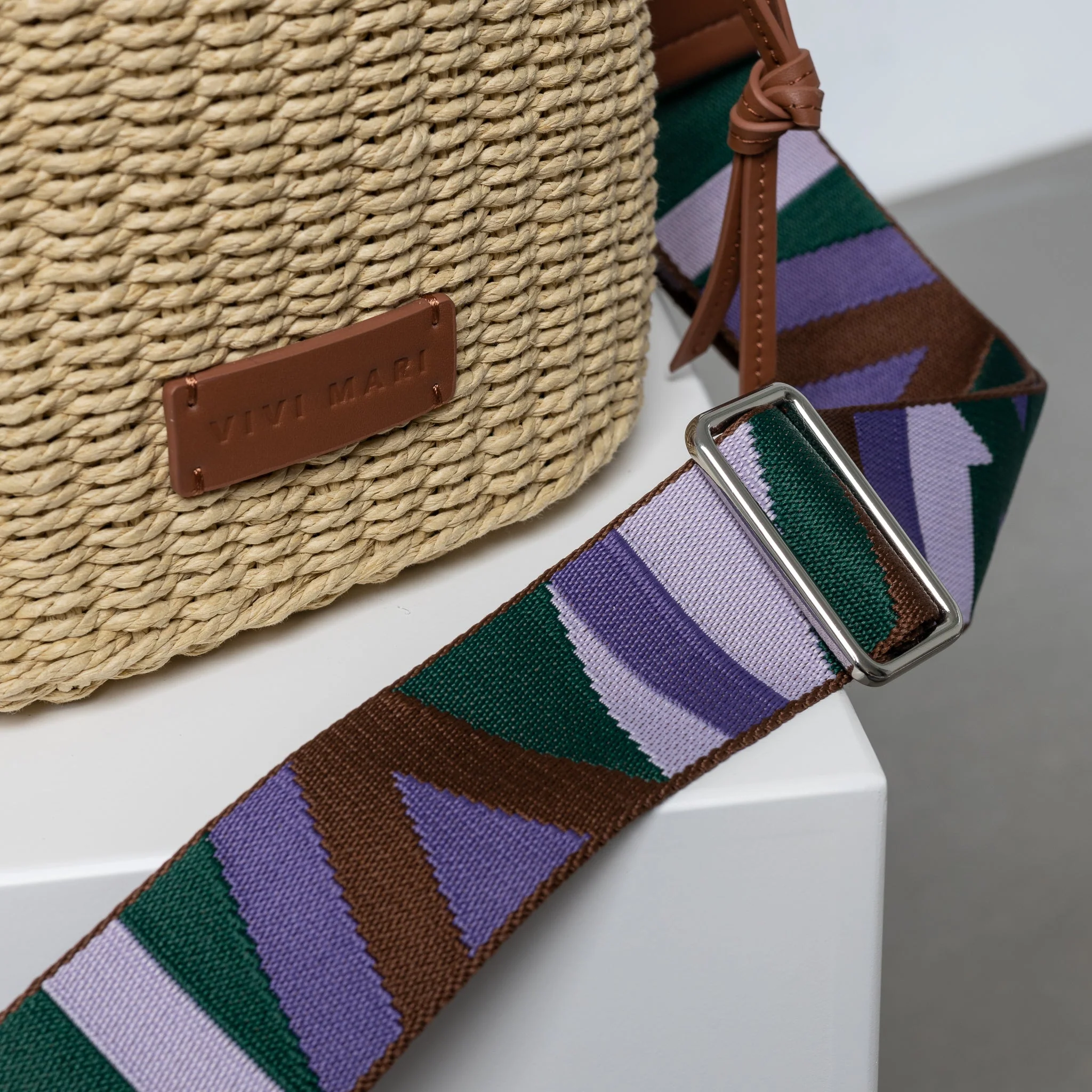 strap snippets green/lavender - tan - Image 16