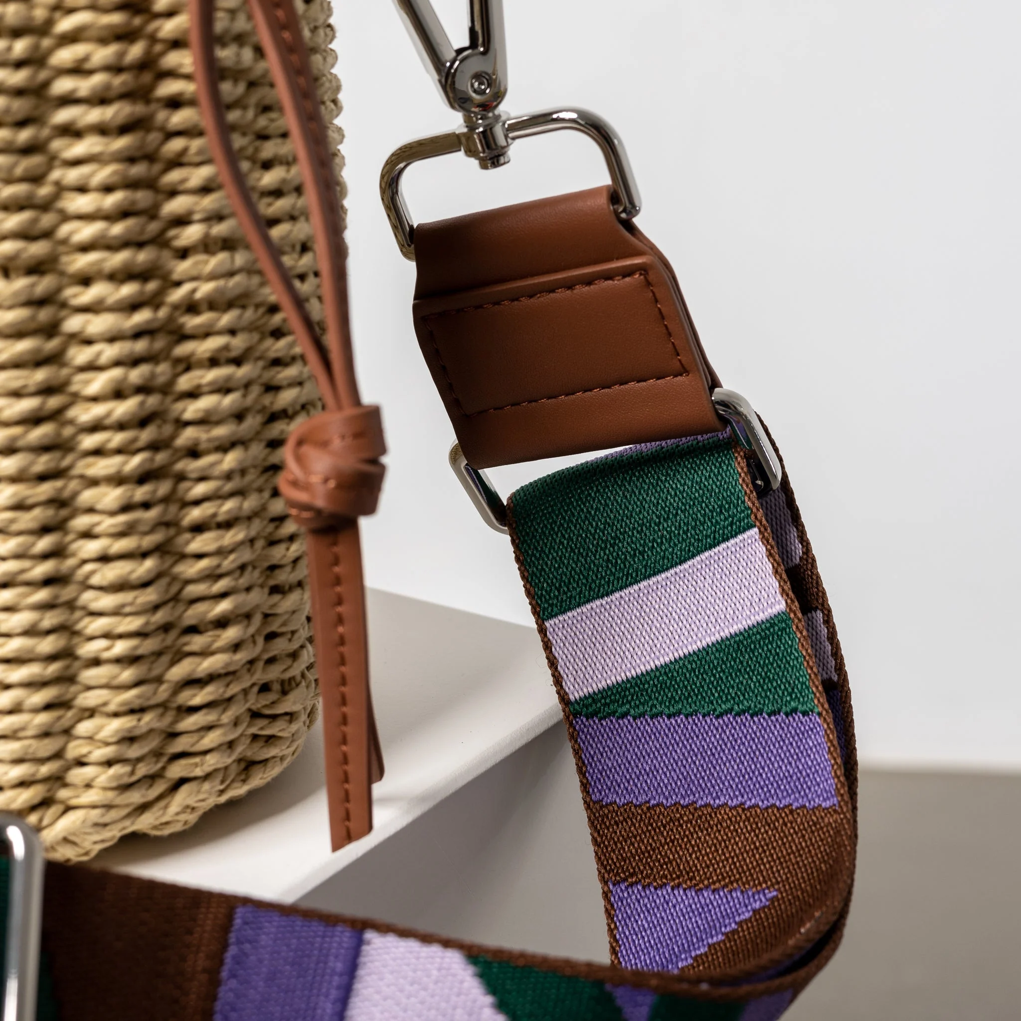strap snippets green/lavender - tan - Image 18