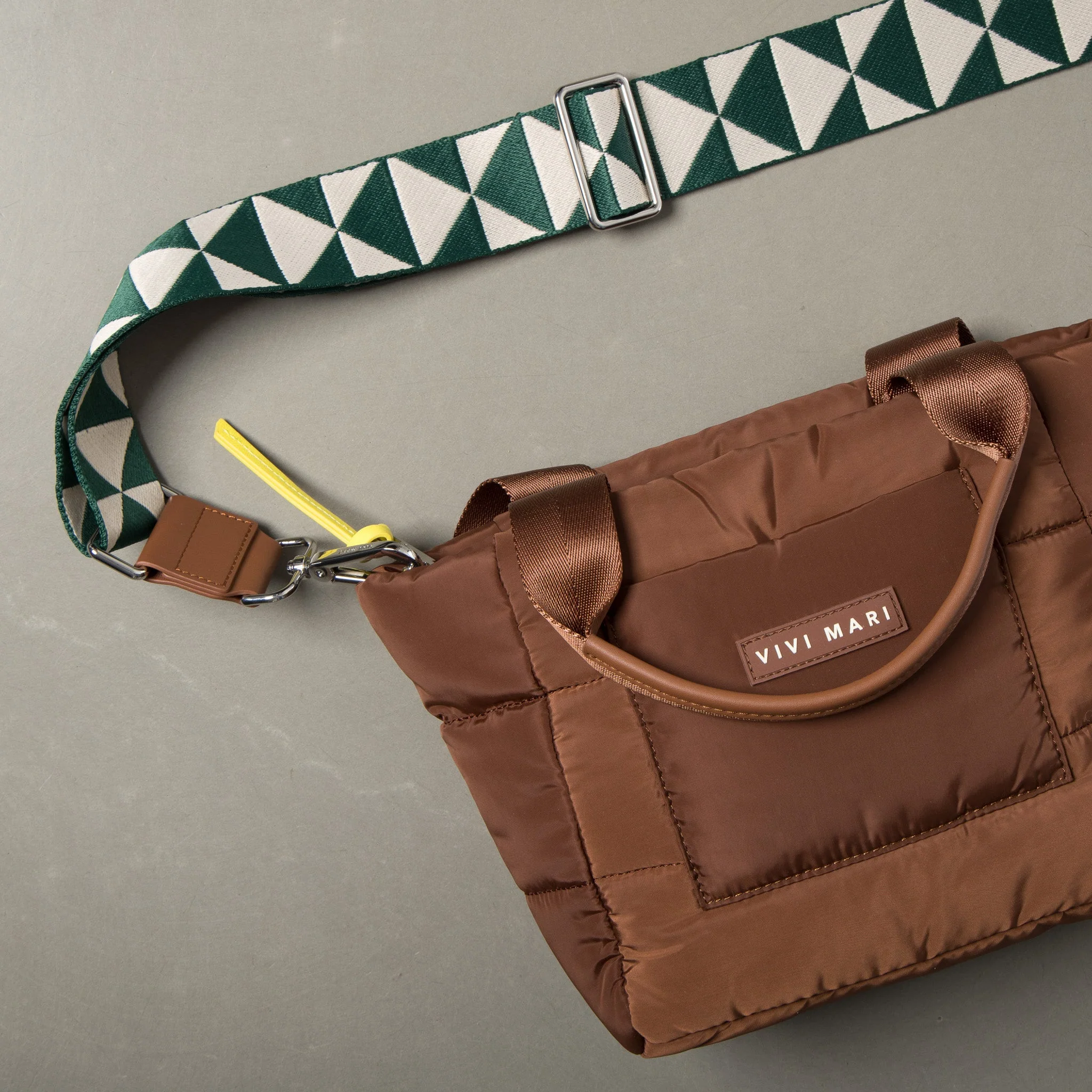 strap triangles green/sand - tan - Image 7