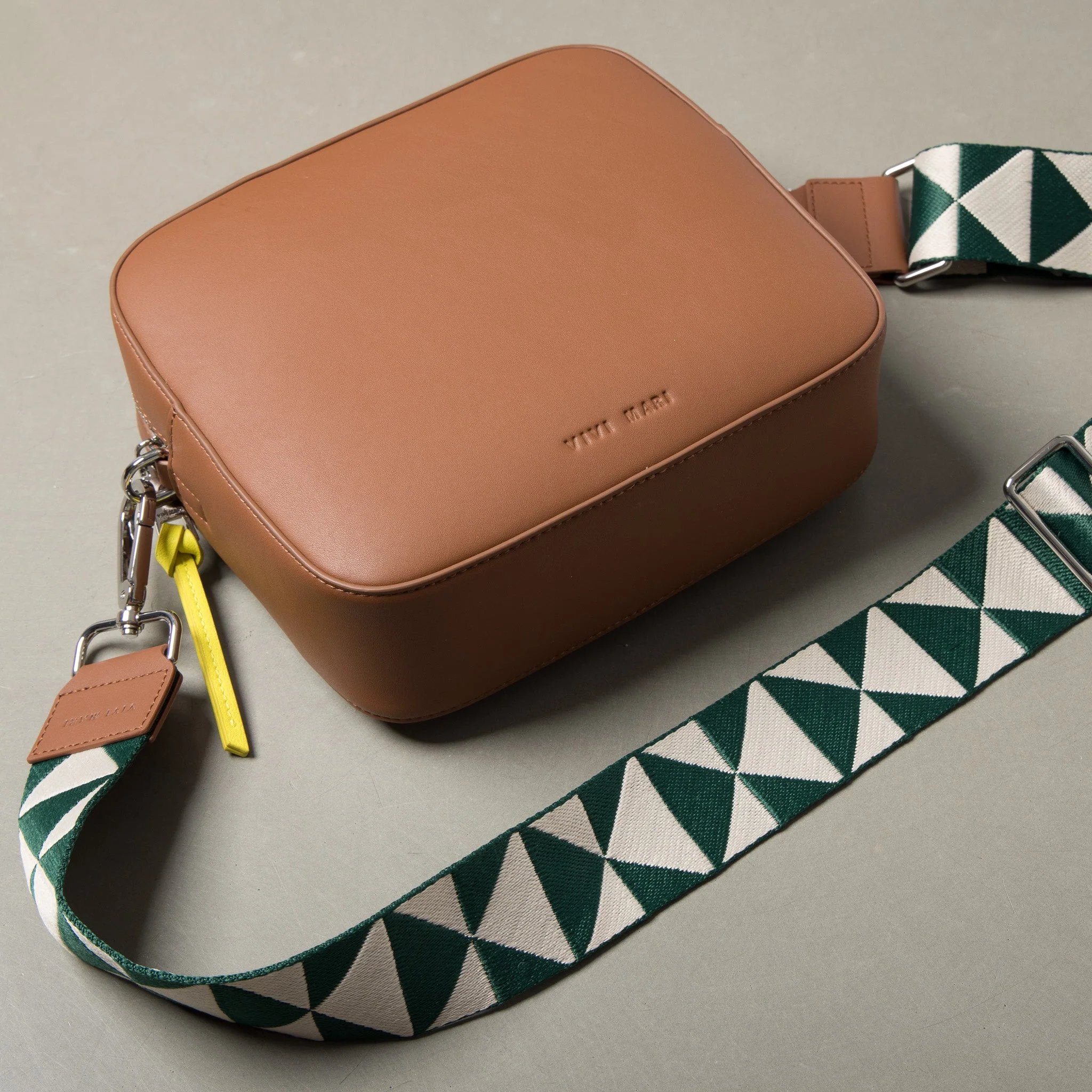 strap triangles green/sand - tan - Image 9
