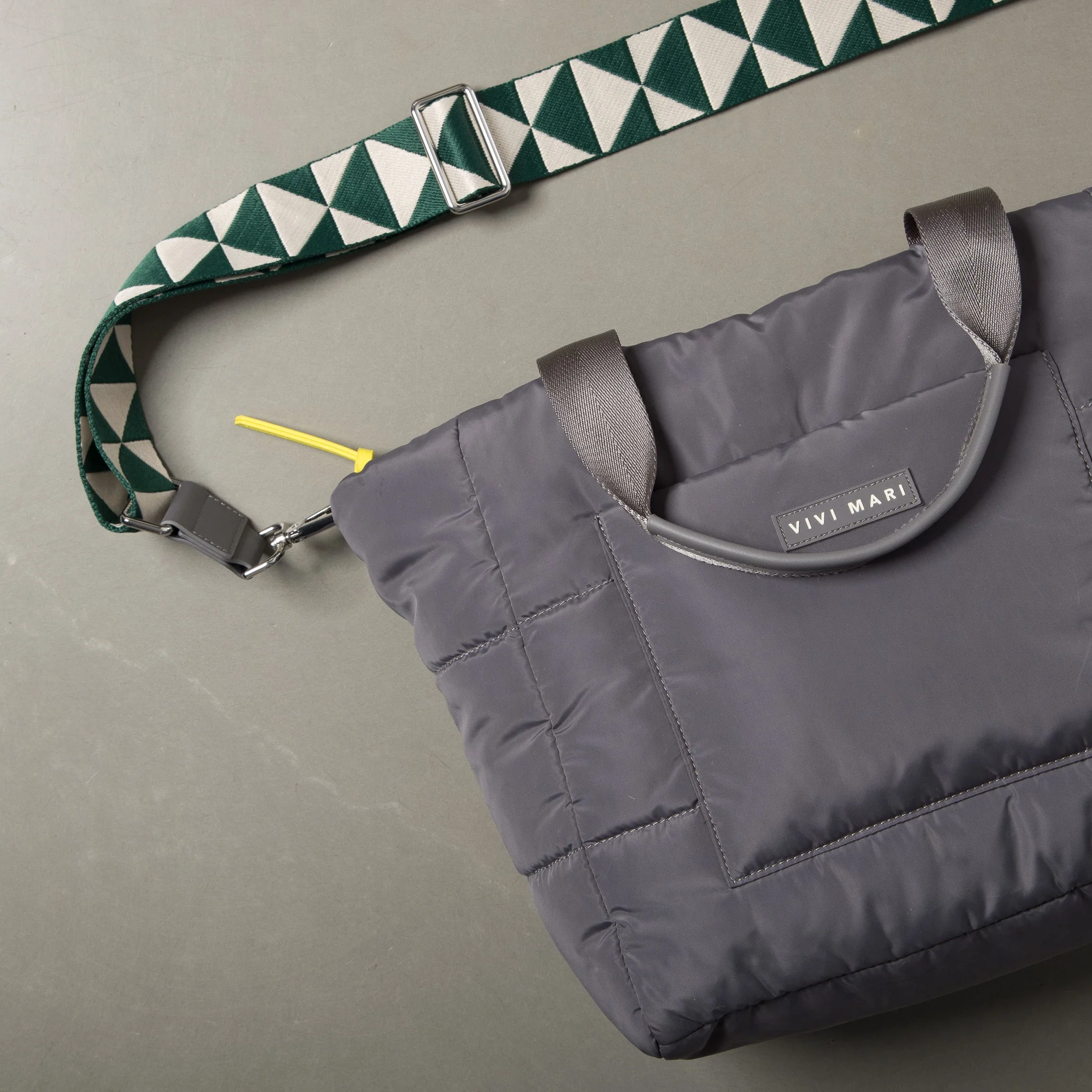strap triangles green/sand - taupe - Image 4