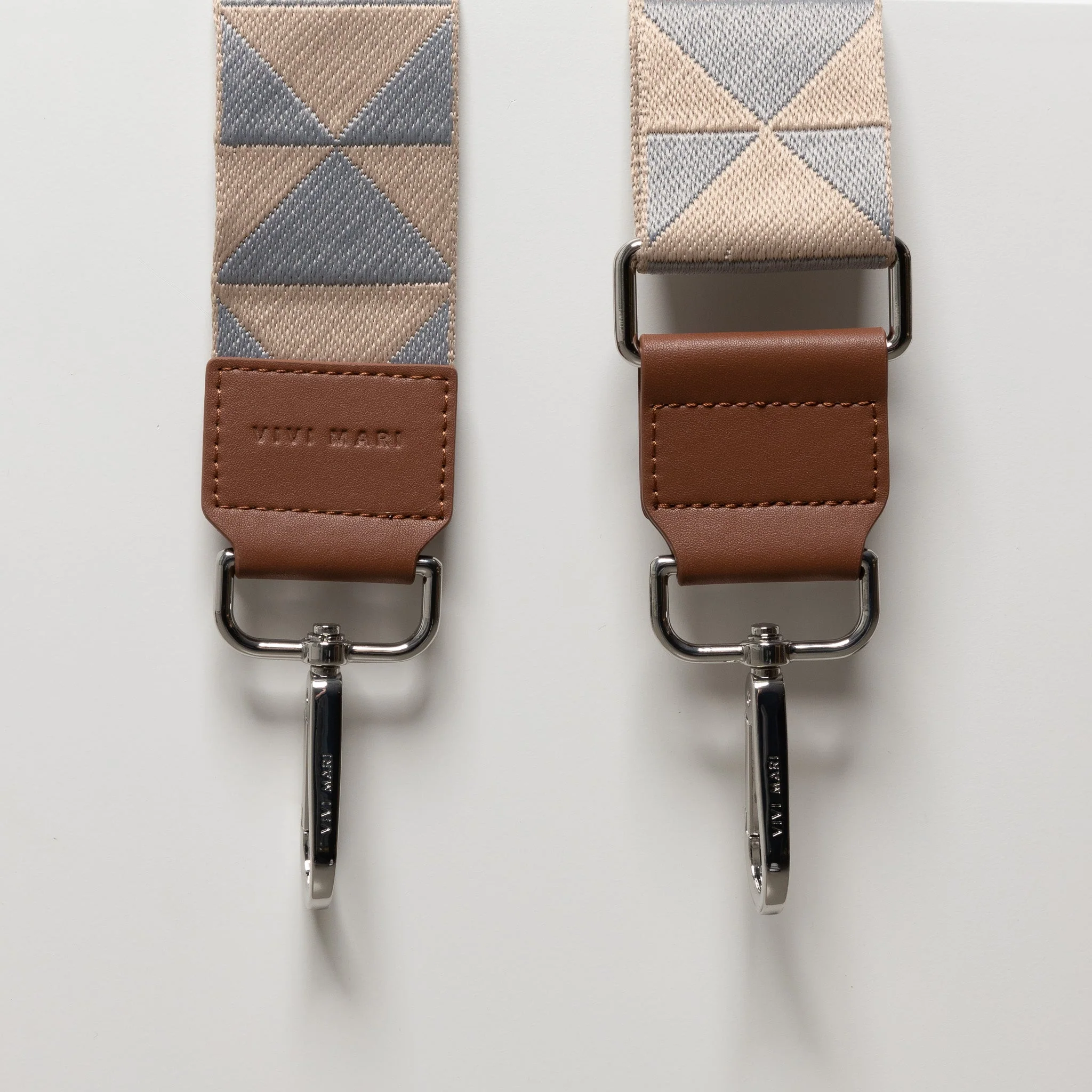 strap triangles grey/beige - tan - Image 5