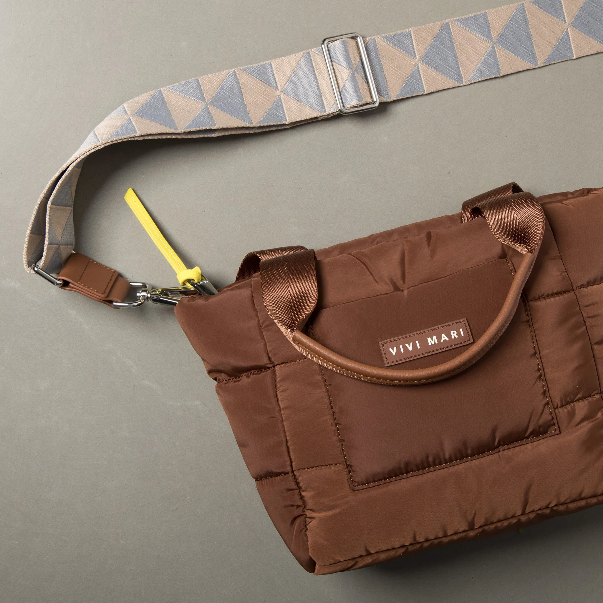 strap triangles grey/beige - tan - Image 6