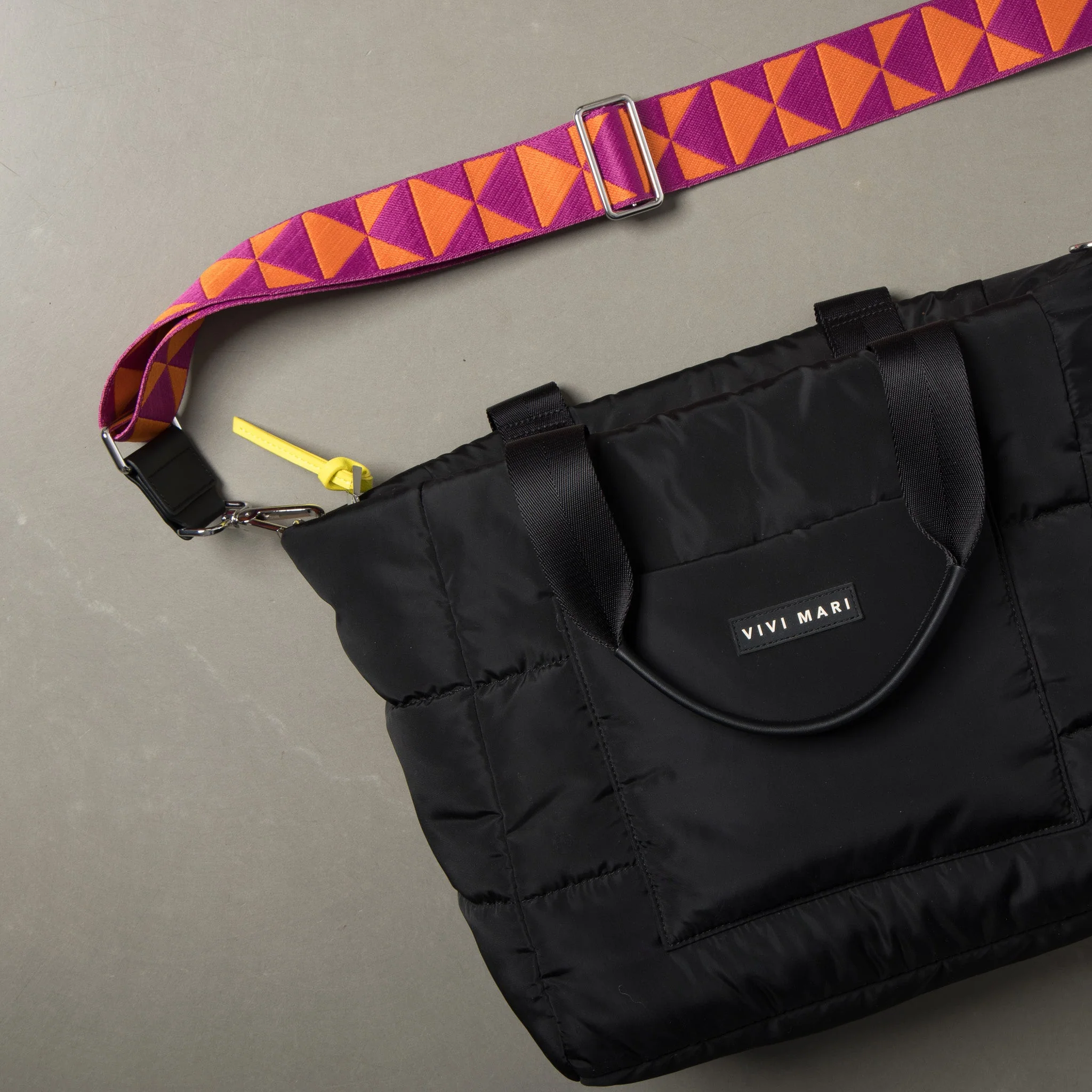strap triangles magenta/orange - black - Image 4