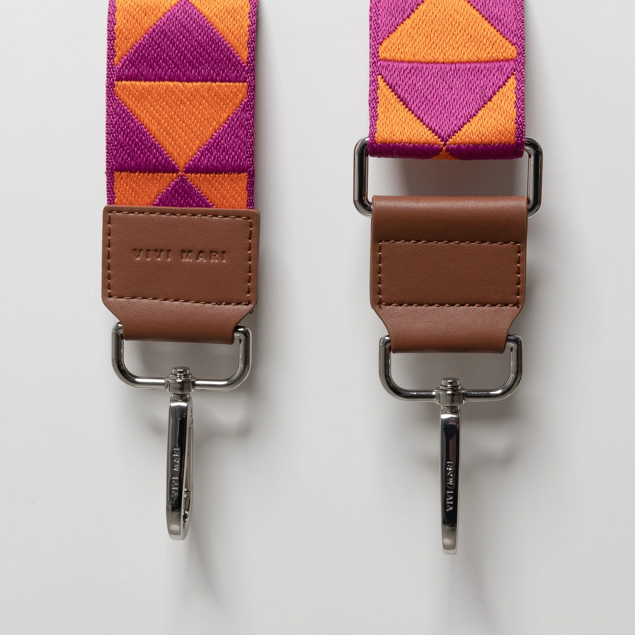 strap triangles magenta/orange - tan - Image 10