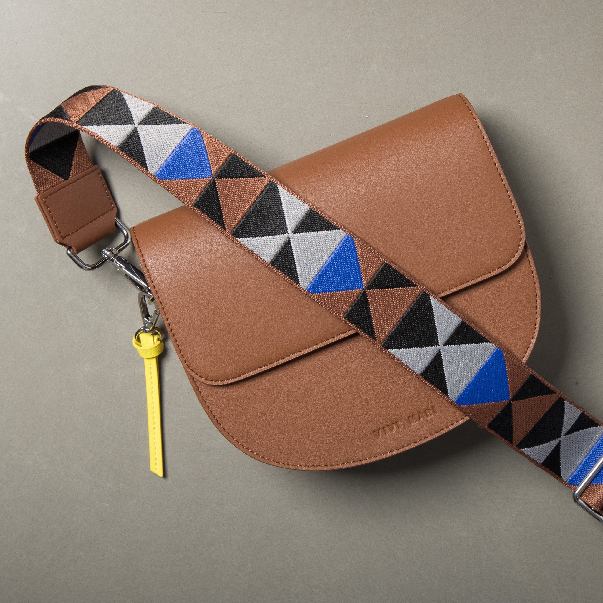 strap triangles multi tan/blue - tan - Image 4
