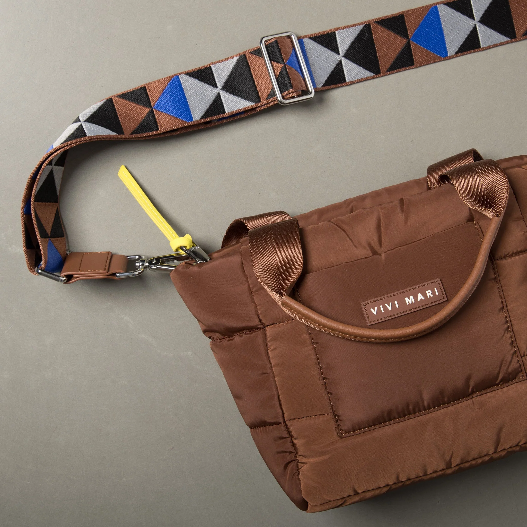 strap triangles multi tan/blue - tan - Image 7