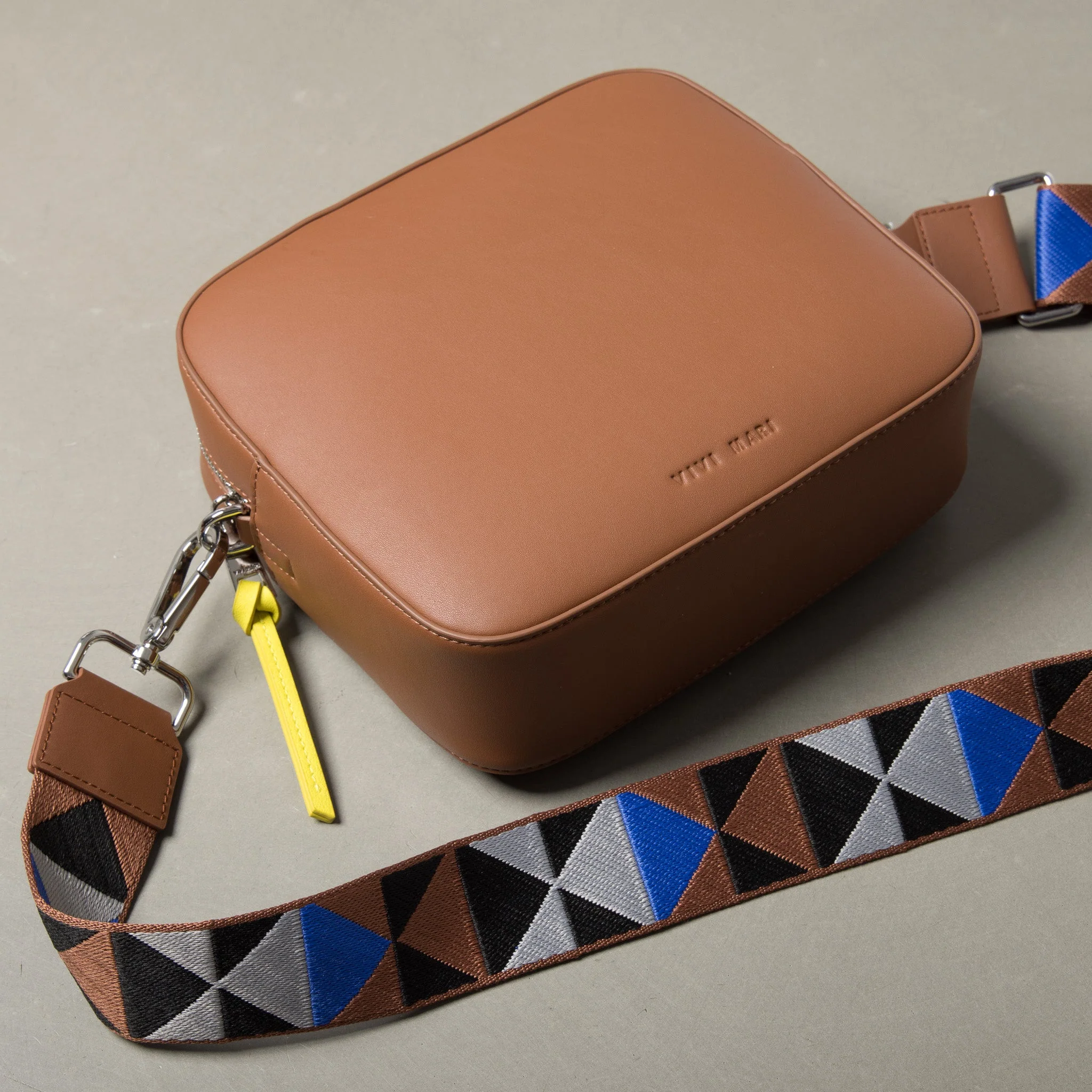 strap triangles multi tan/blue - tan - Image 9