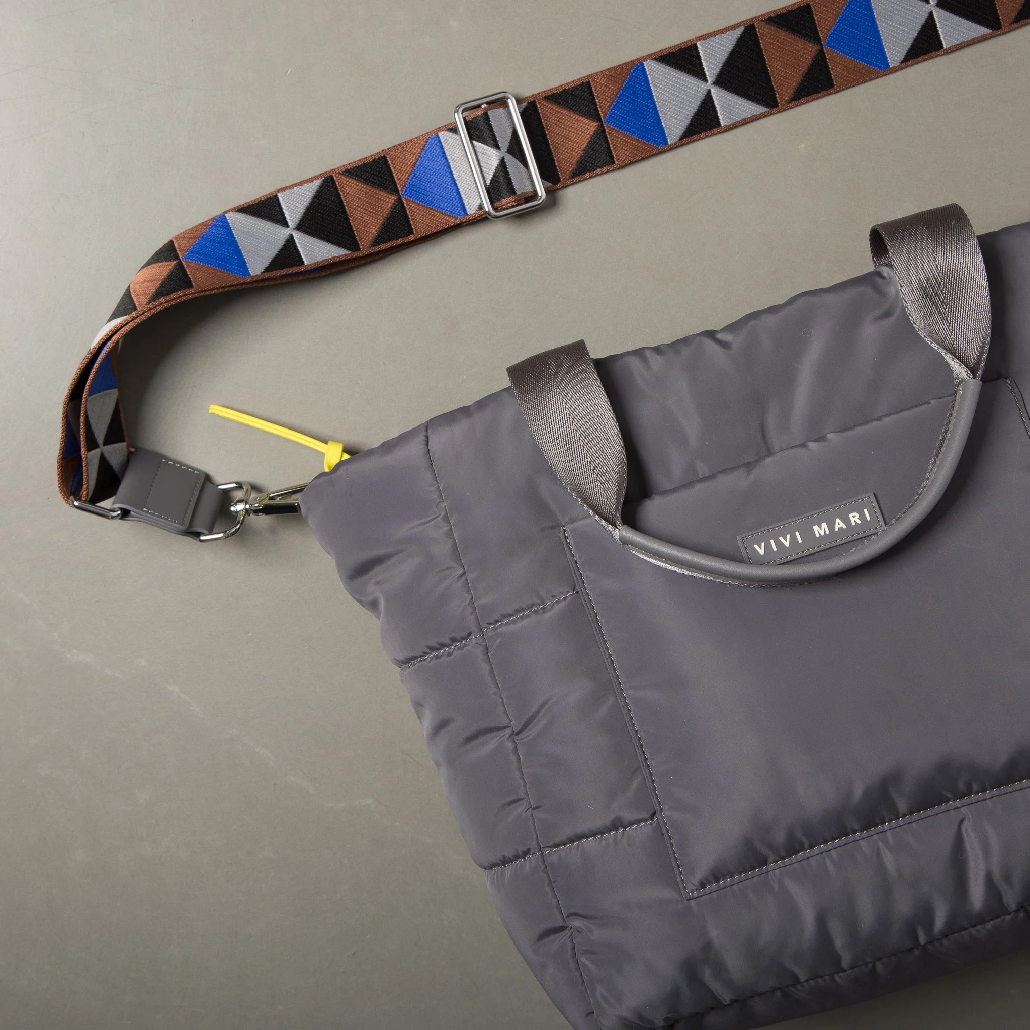 strap triangles multi tan/blue - taupe - Image 4