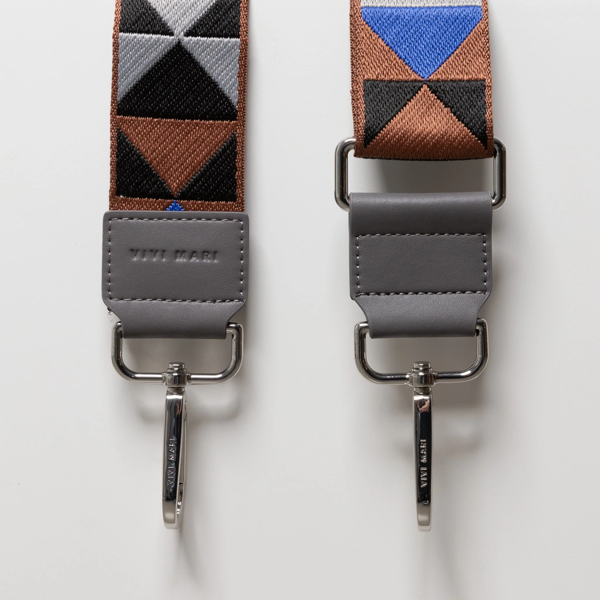 strap triangles multi tan/blue - taupe - Image 5