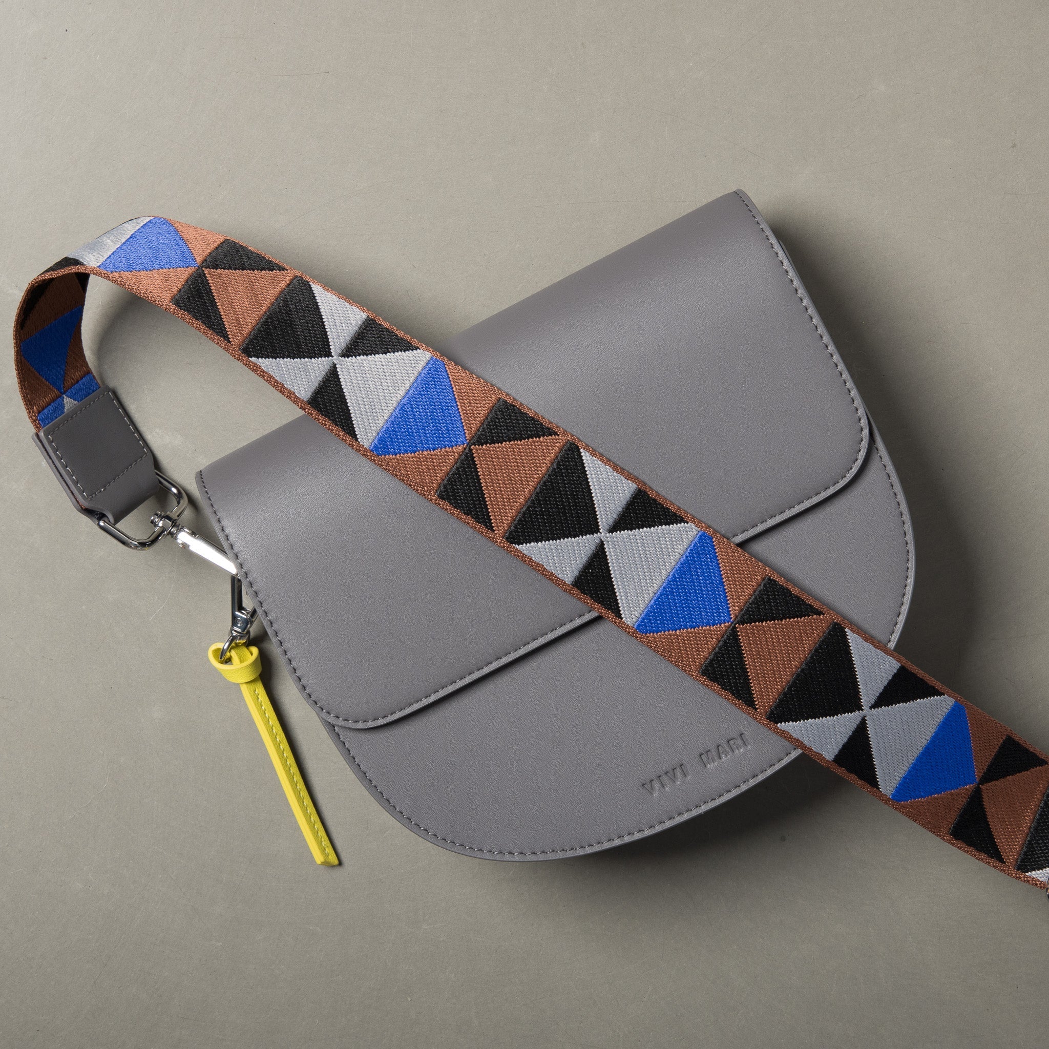 strap triangles multi tan/blue - taupe - Image 6