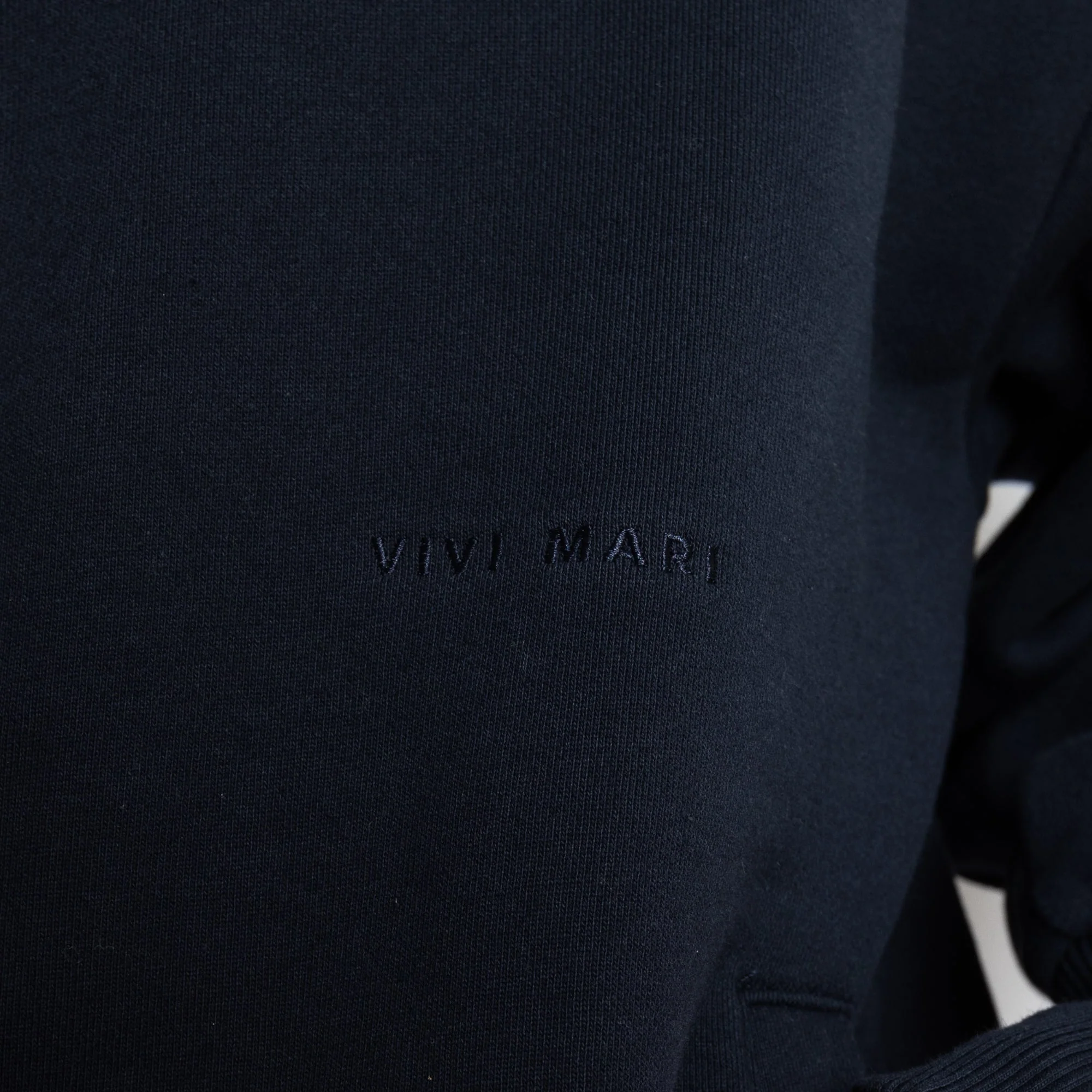 Sweat Jacket hoodie - solid navy - Image 12
