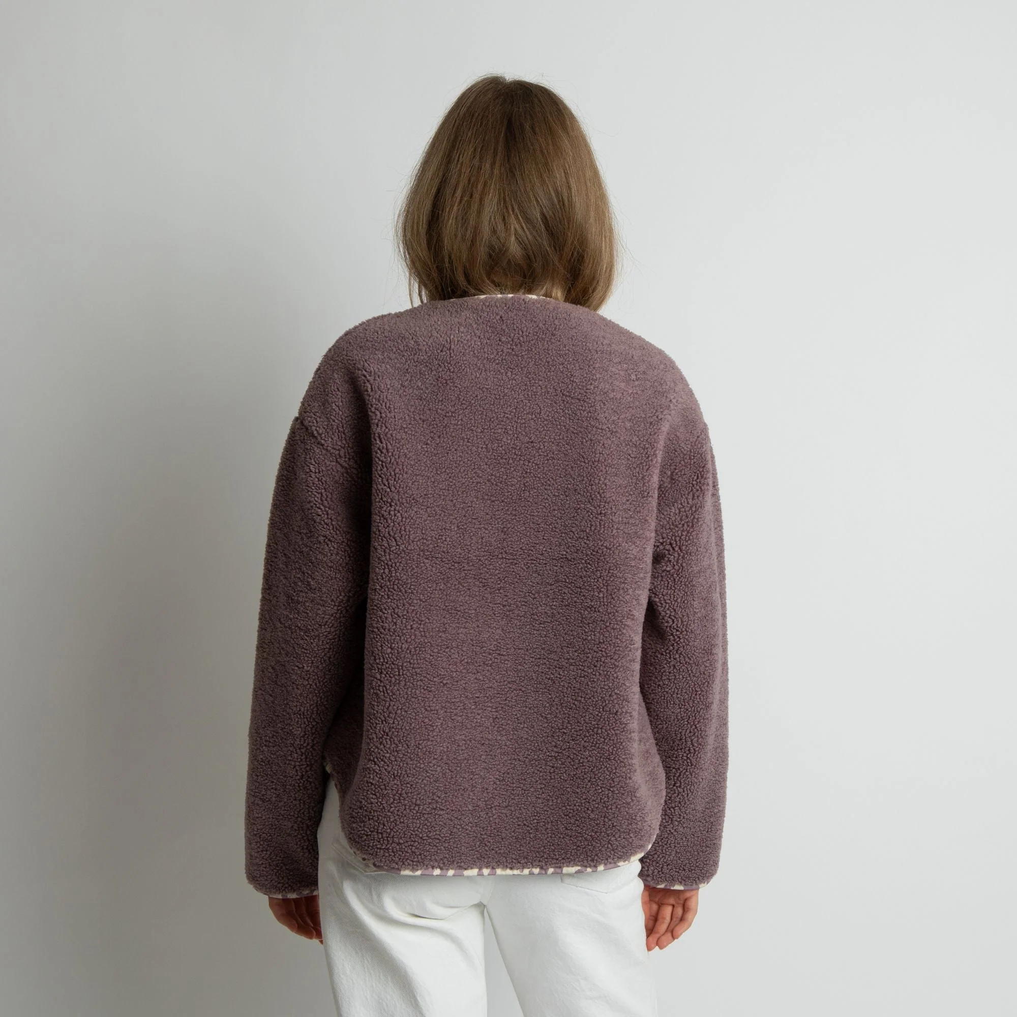 Teddy Fleece Jacket - ash plum - Image 13