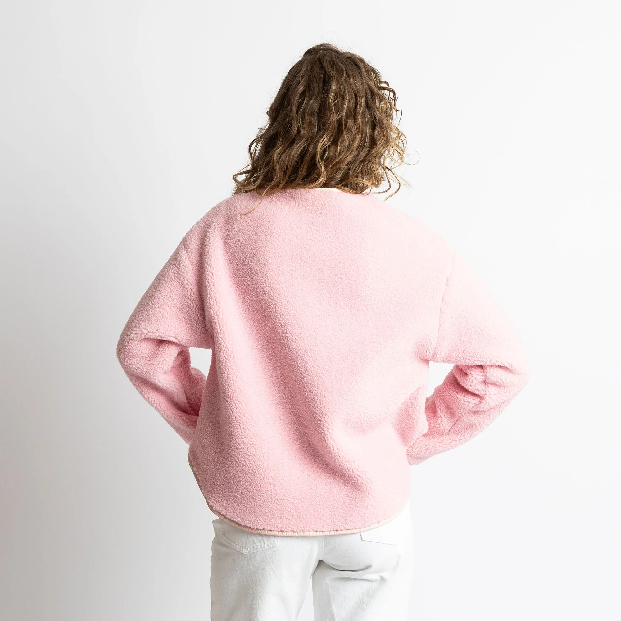 Teddy Fleece Jacket - candy pale pink - Image 9