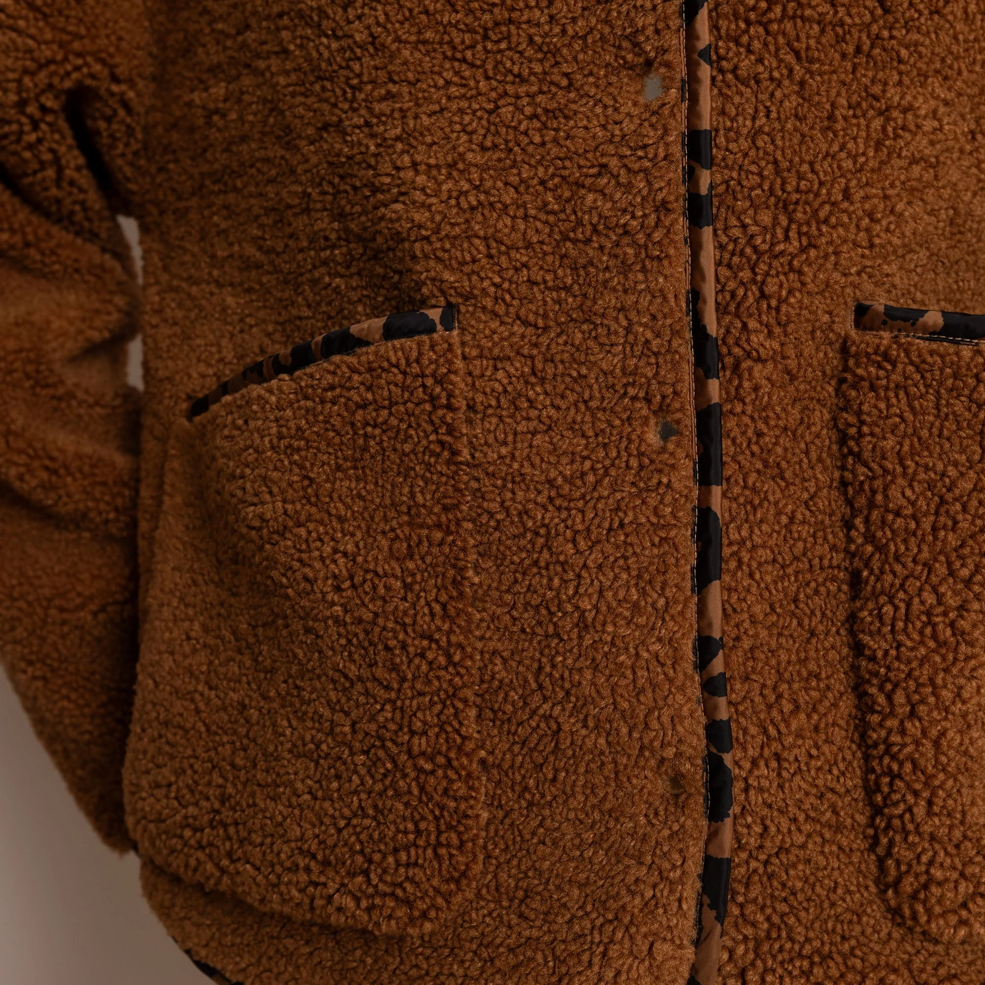 Teddy Fleece Jacket - caramel - Image 10