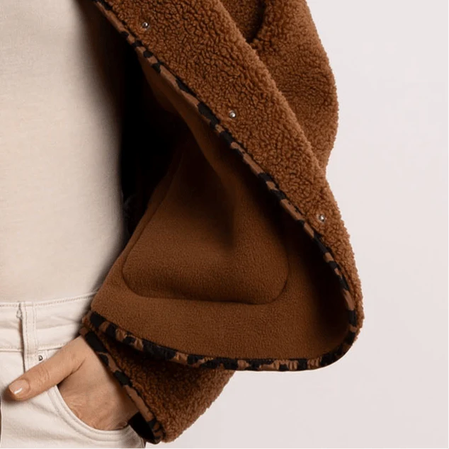 Teddy Fleece Jacket - caramel - Image 11