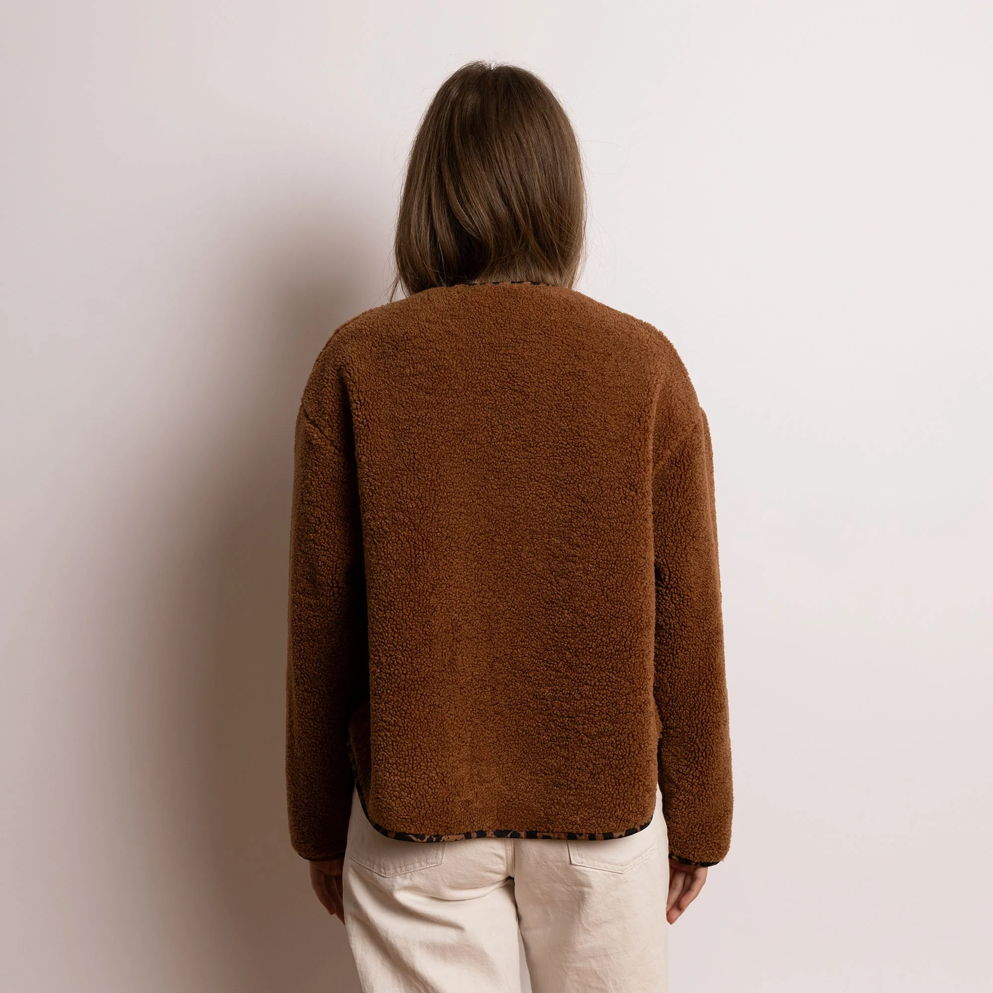 Teddy Fleece Jacket - caramel - Image 5