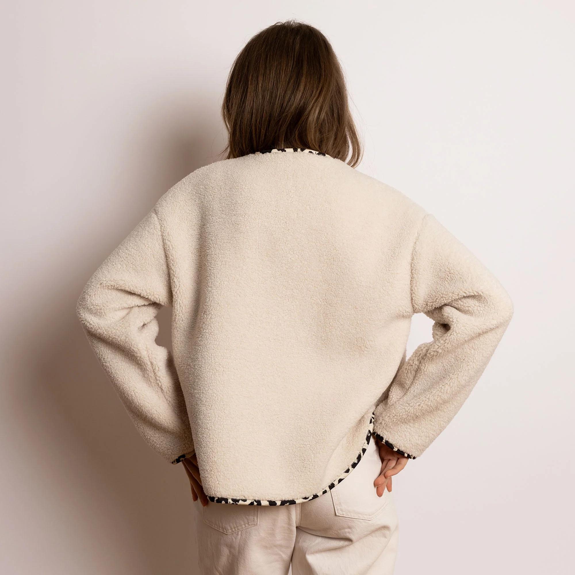 Teddy Fleece Jacket - sand - Image 8