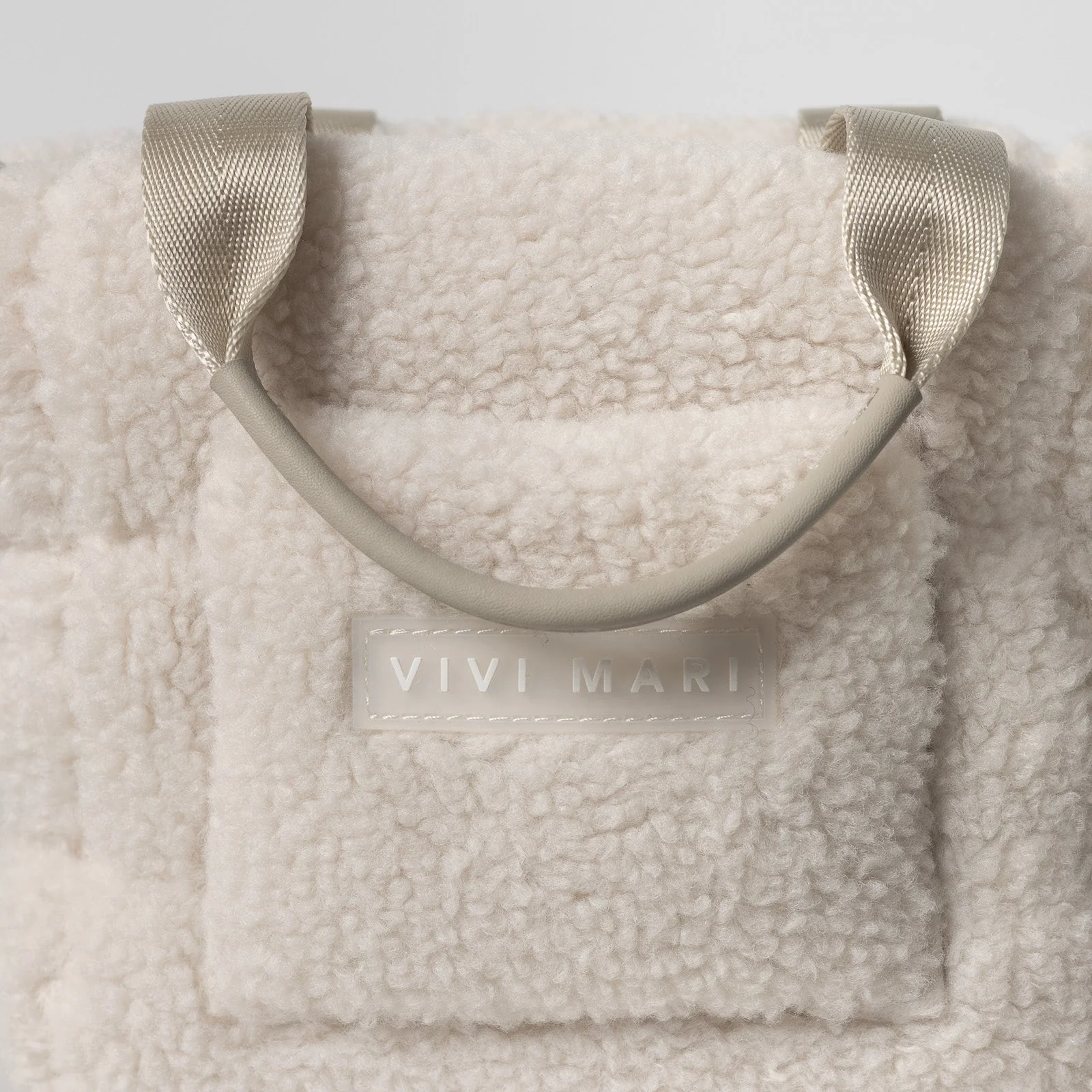 Teddy Tote Bag mini + strap basic woven slim - sand - Image 6