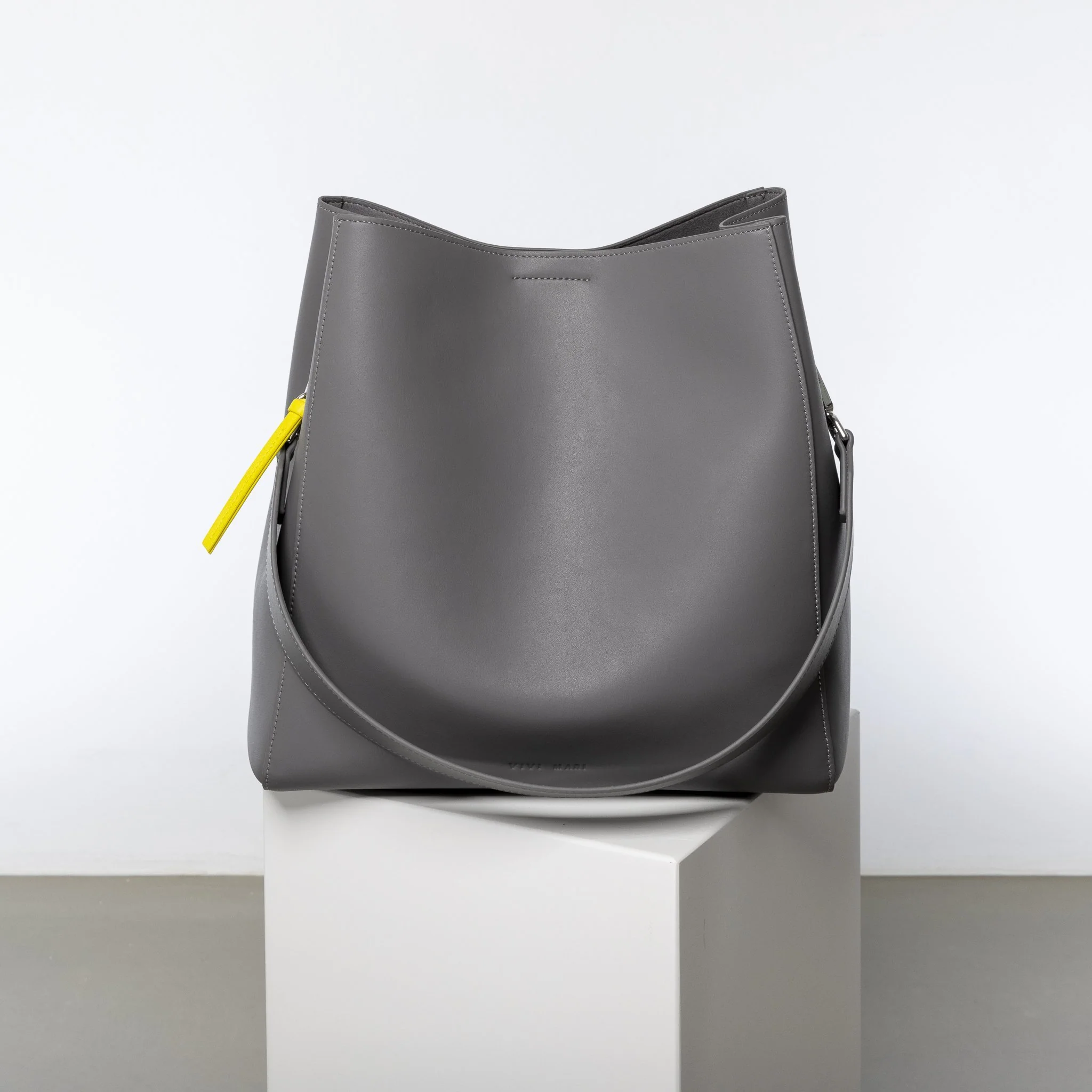 tote bag + strap basic classic - taupe - Image 20