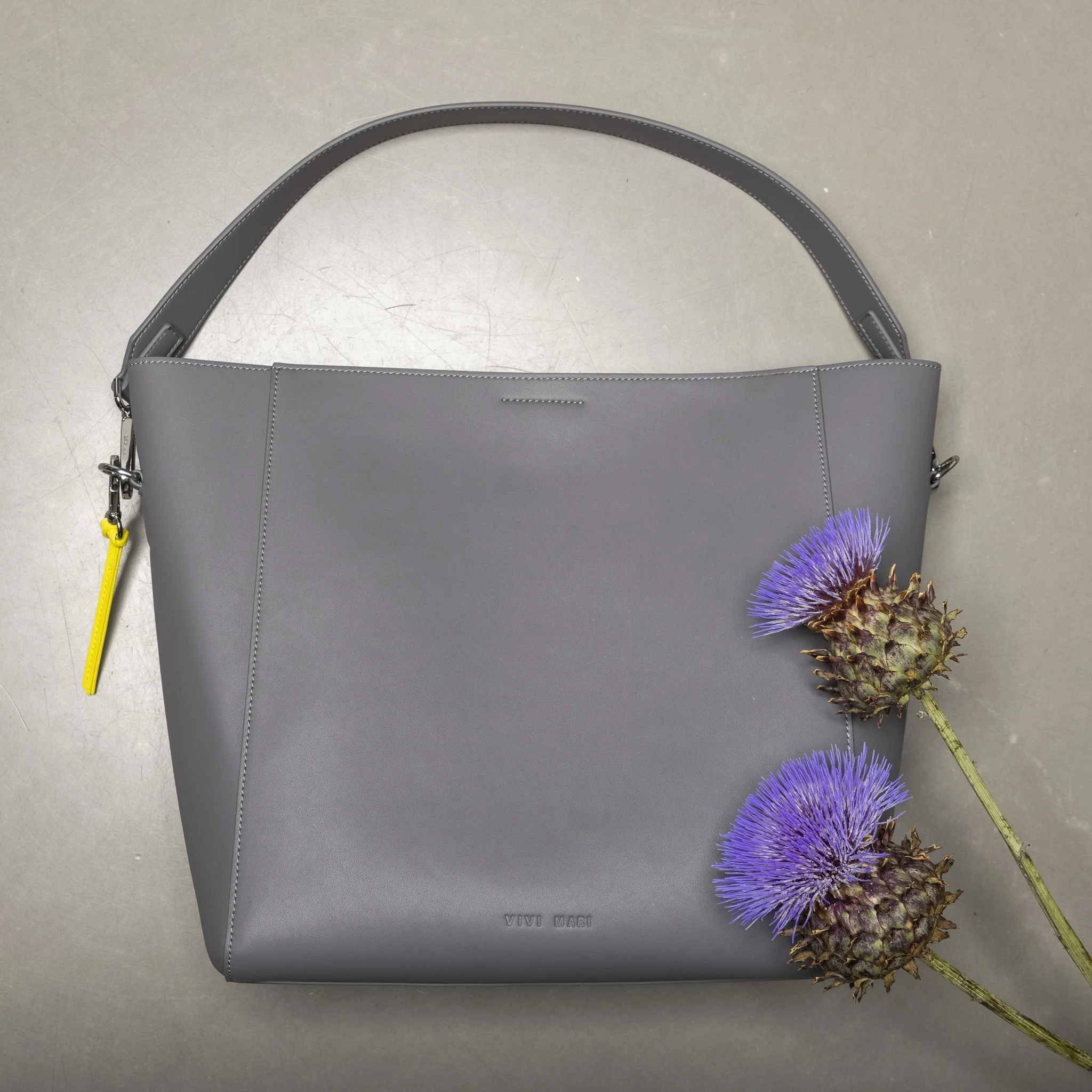 tote bag + strap basic classic - taupe - Image 29