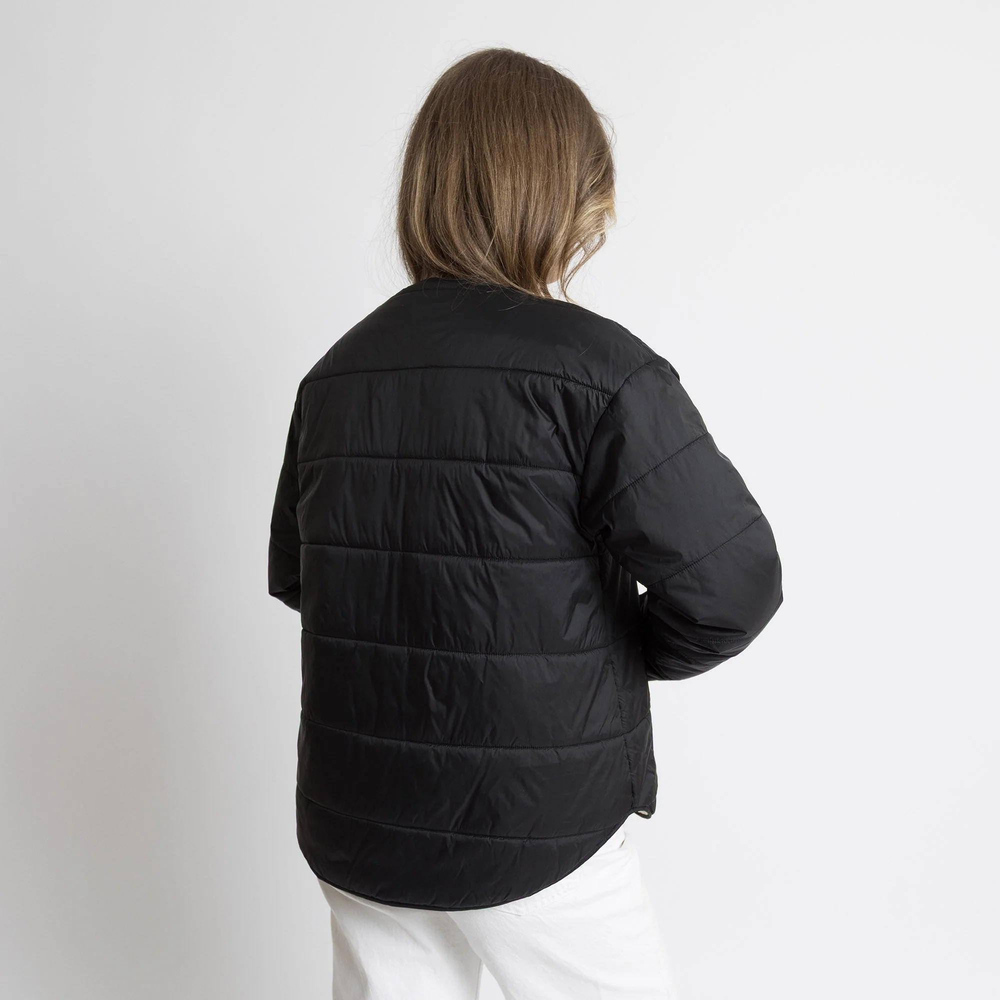 Ultra Light Puffer Jacket black/bold stripes black-sand - Image 8
