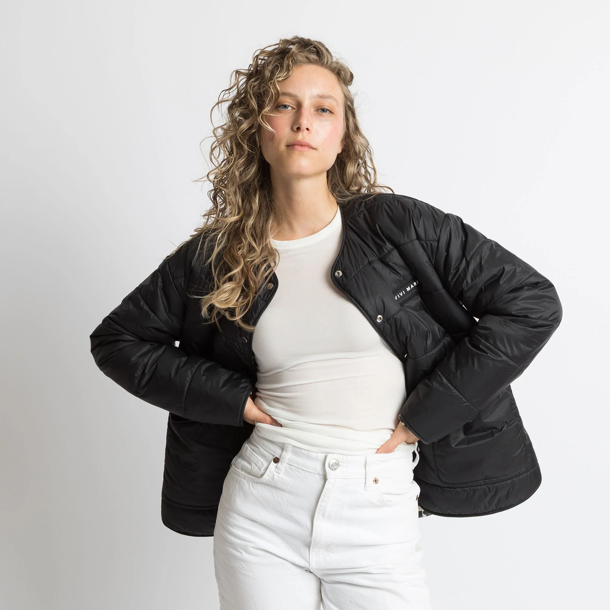 Ultra Light Puffer Jacket black/leo black-sand - Image 13