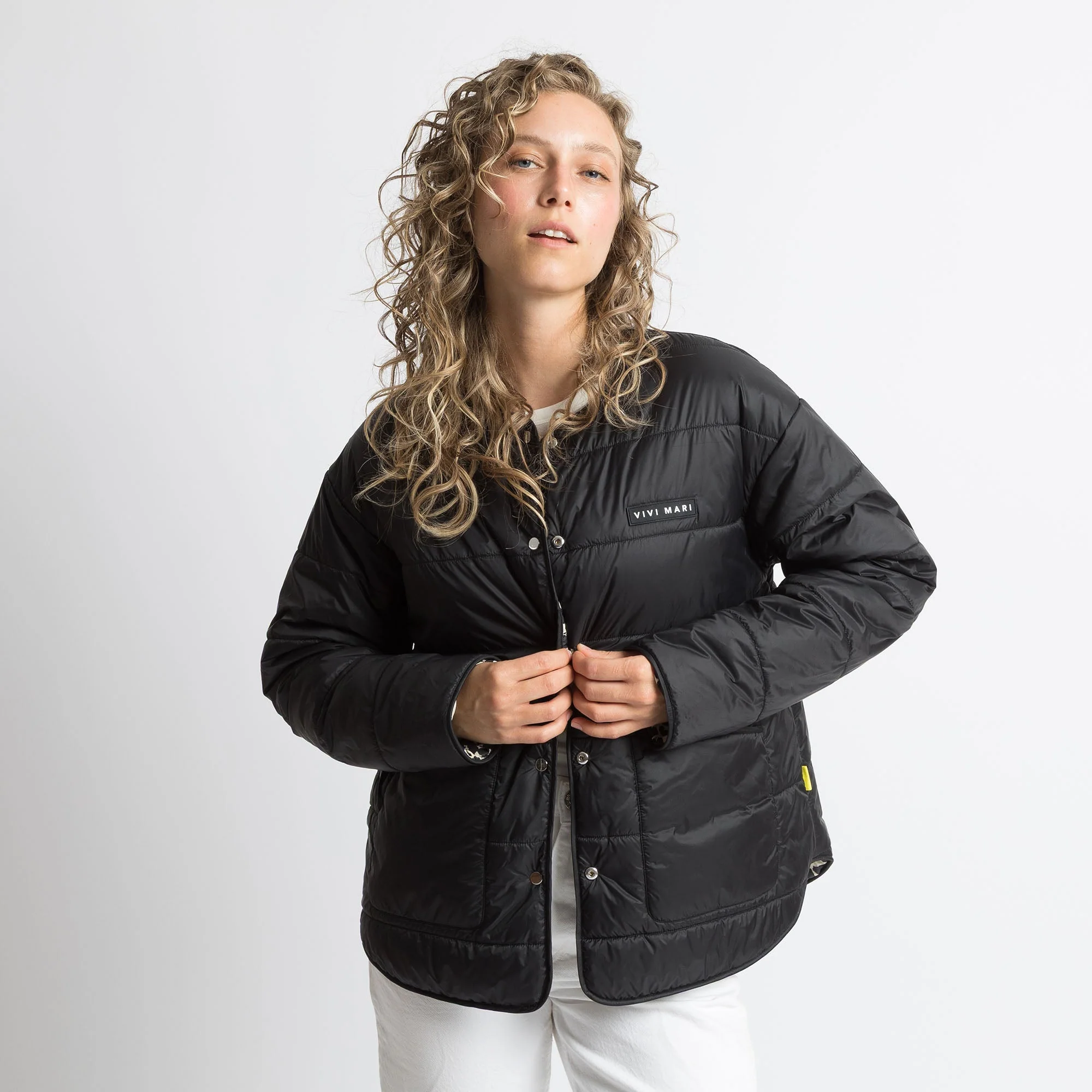 Ultra Light Puffer Jacket black/leo black-sand - Image 15