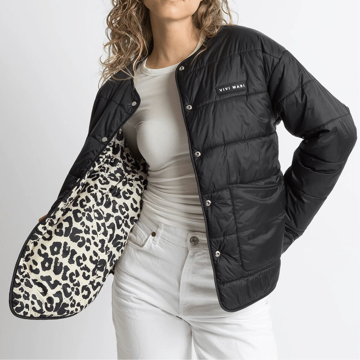 Ultra Light Puffer Jacket black/leo black-sand - Image 17
