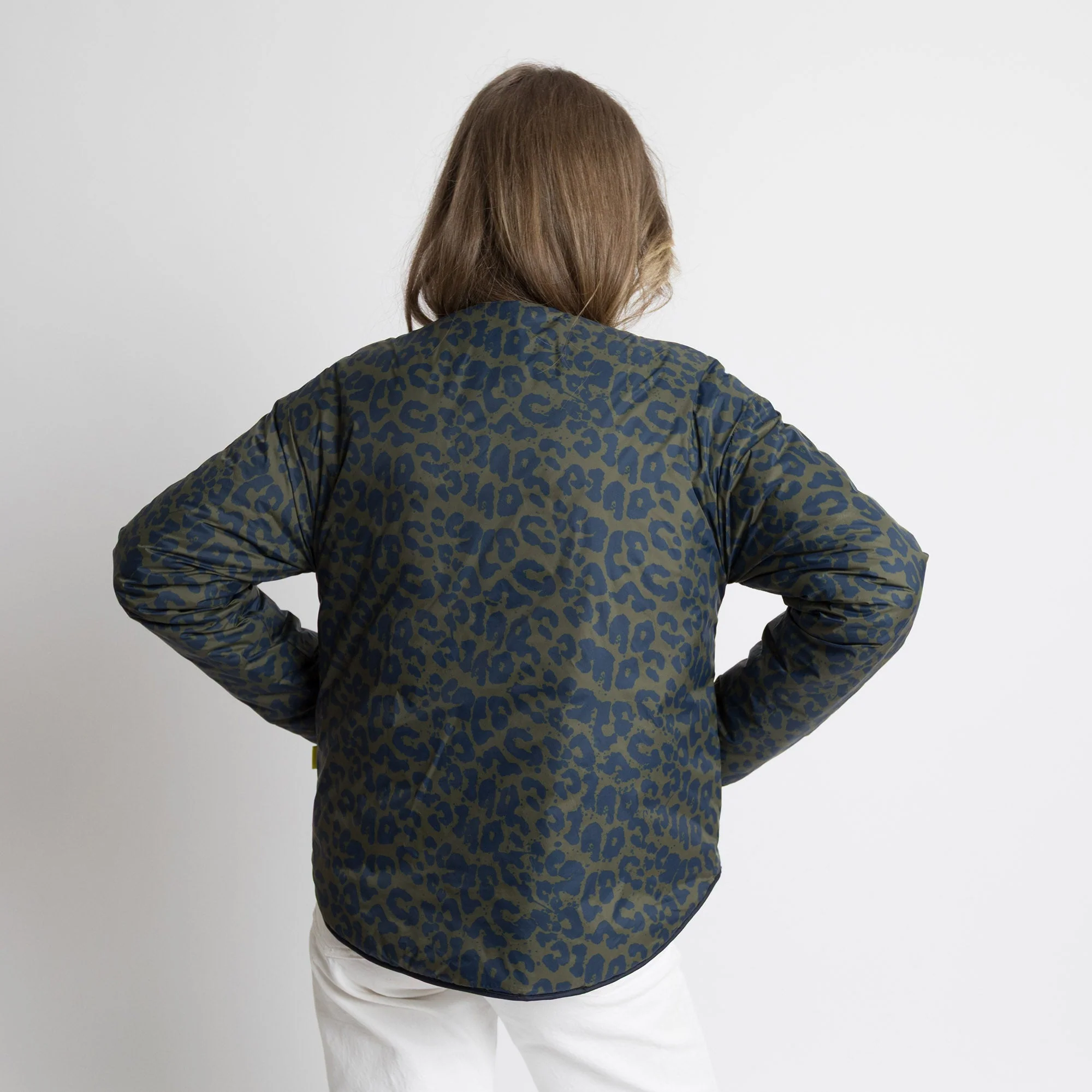 Ultra Light Puffer Jacket navy/leo navy-olive - Image 10