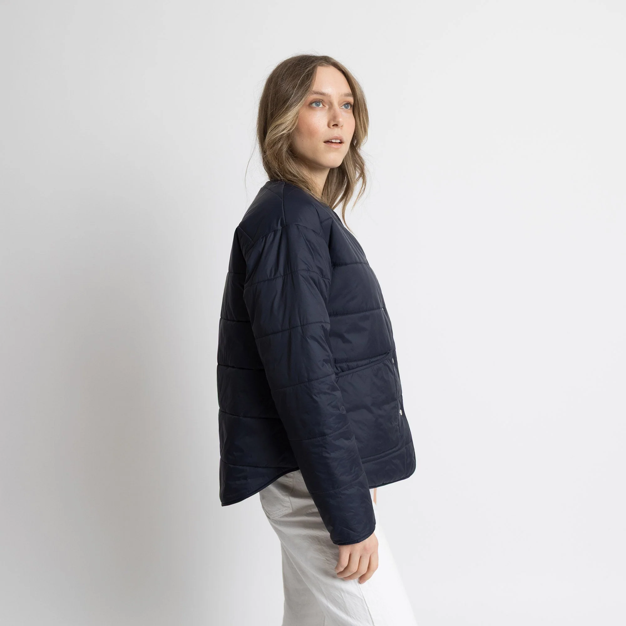 Ultra Light Puffer Jacket navy/leo navy-olive - Image 3