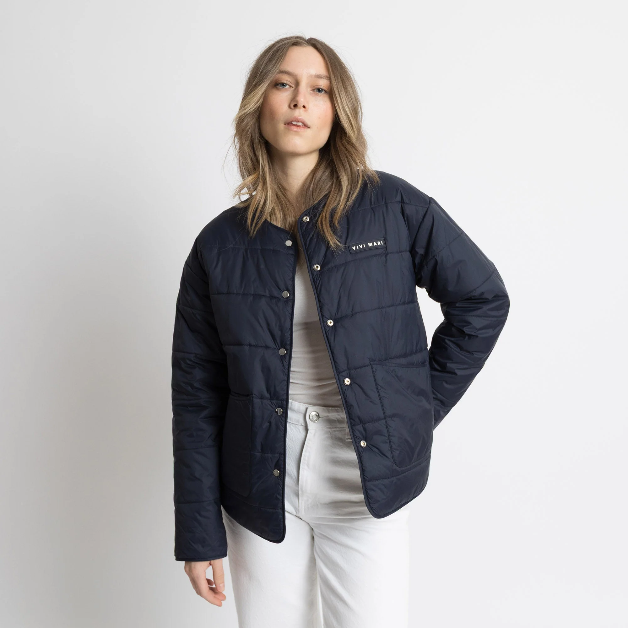 Ultra Light Puffer Jacket navy/leo navy-olive - Image 4