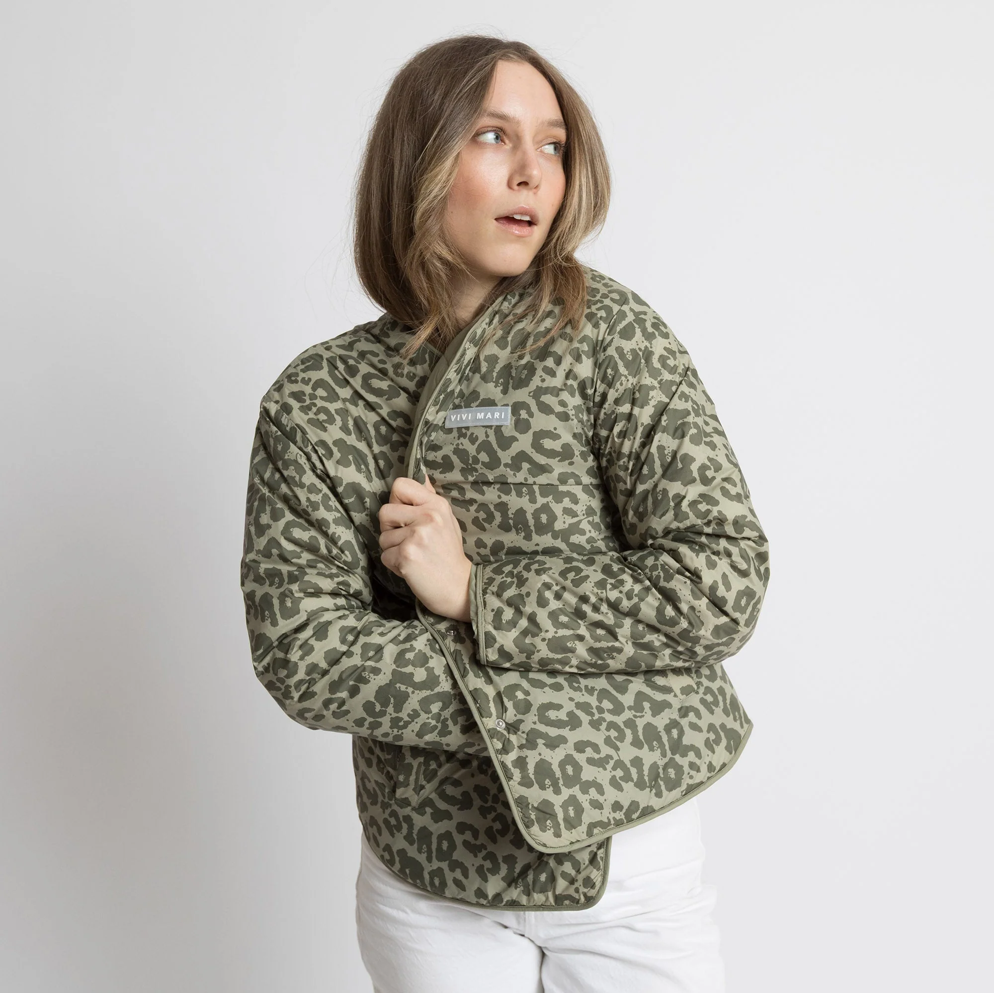 Ultra Light Puffer Jacket pale olive/leo olive-pale olive - Image 10