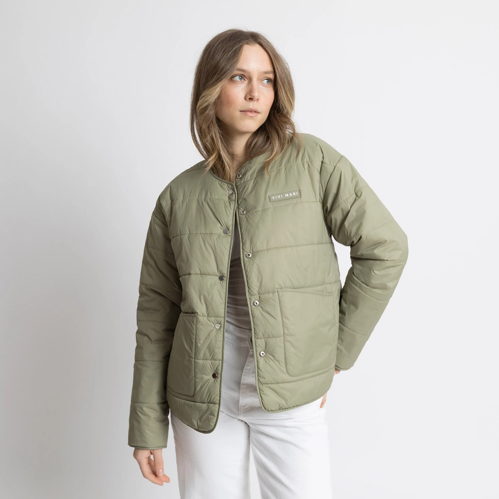 Ultra Light Puffer Jacket pale olive/leo olive-pale olive - Image 3