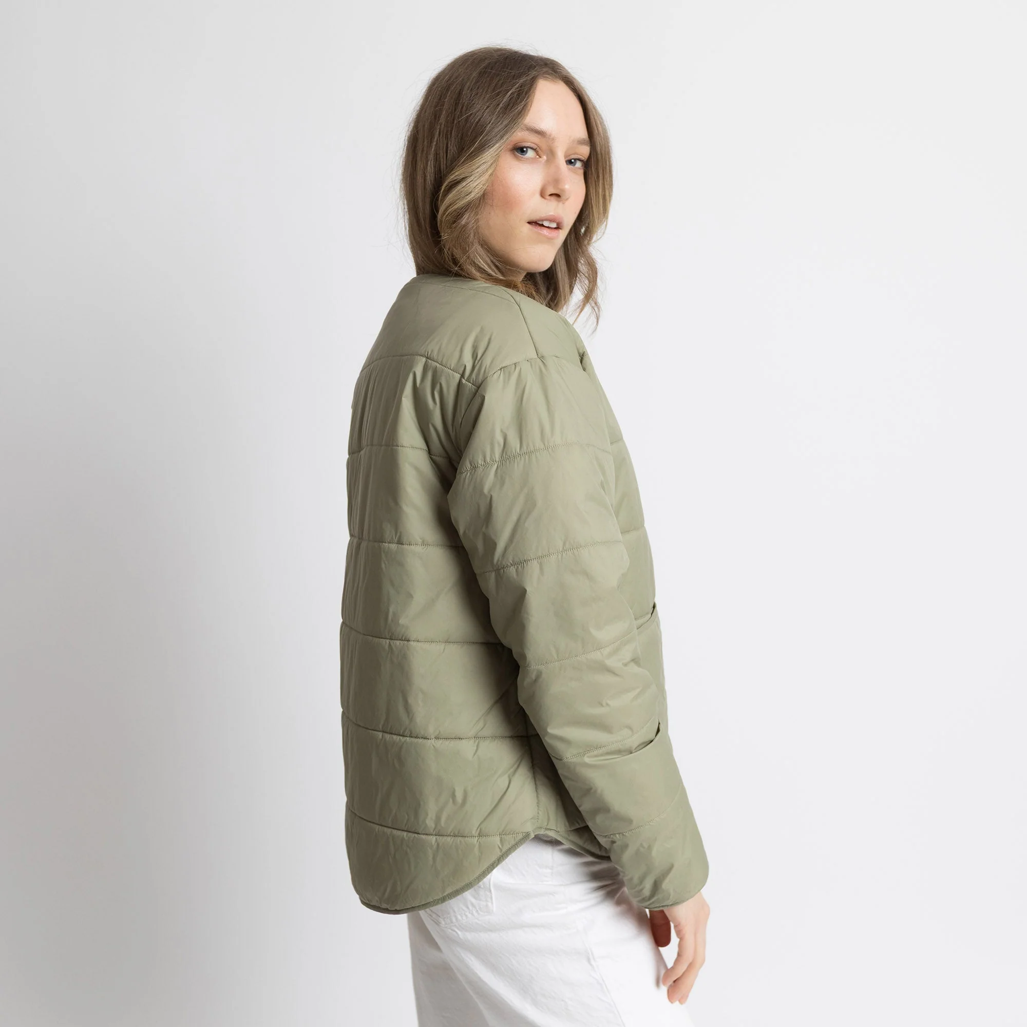 Ultra Light Puffer Jacket pale olive/leo olive-pale olive - Image 4