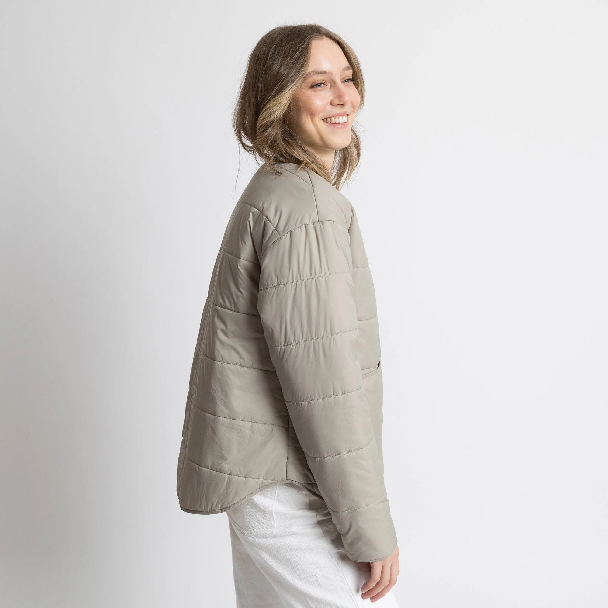 Ultra Light Puffer Jacket stone/leo stone-sand - Image 3