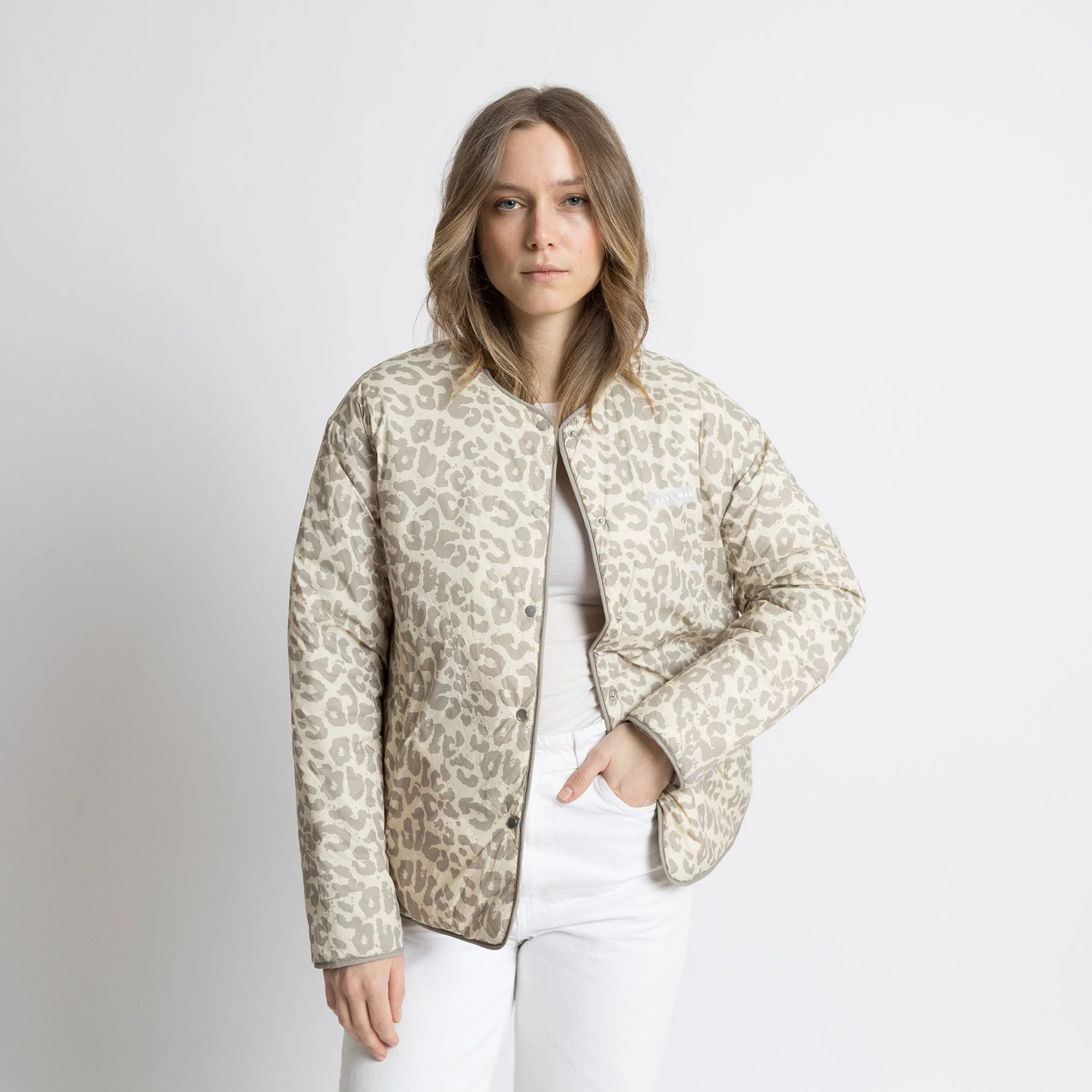 Ultra Light Puffer Jacket stone/leo stone-sand - Image 6