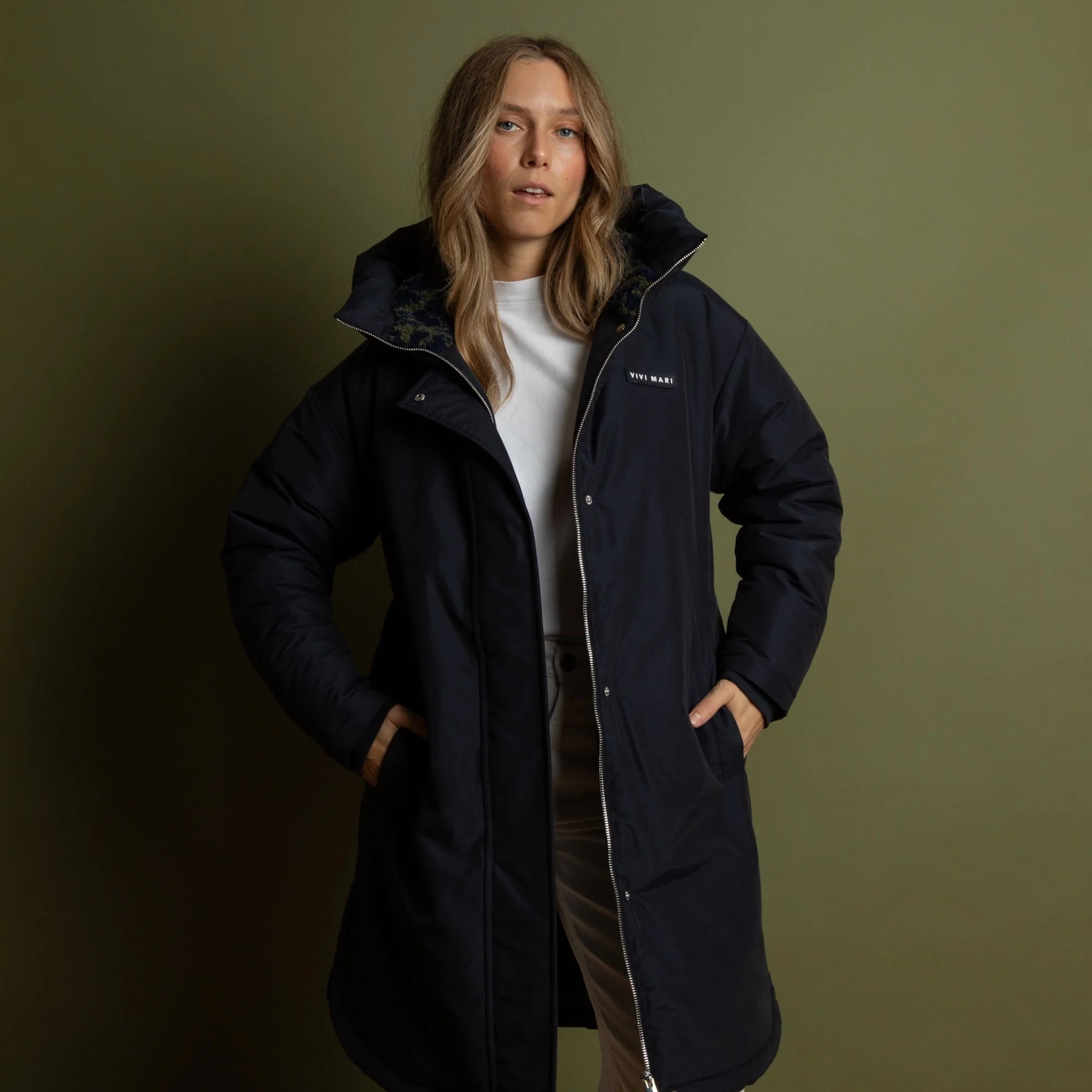 Winter Parka navy/leo navy-olive - Image 6