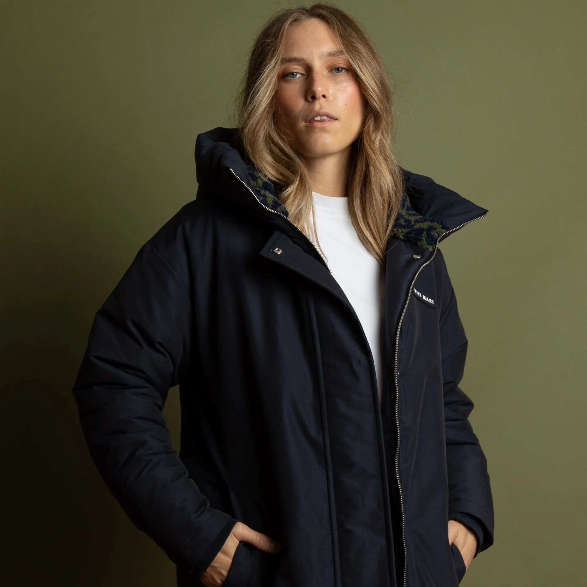 Winter Parka navy/leo navy-olive - Image 7