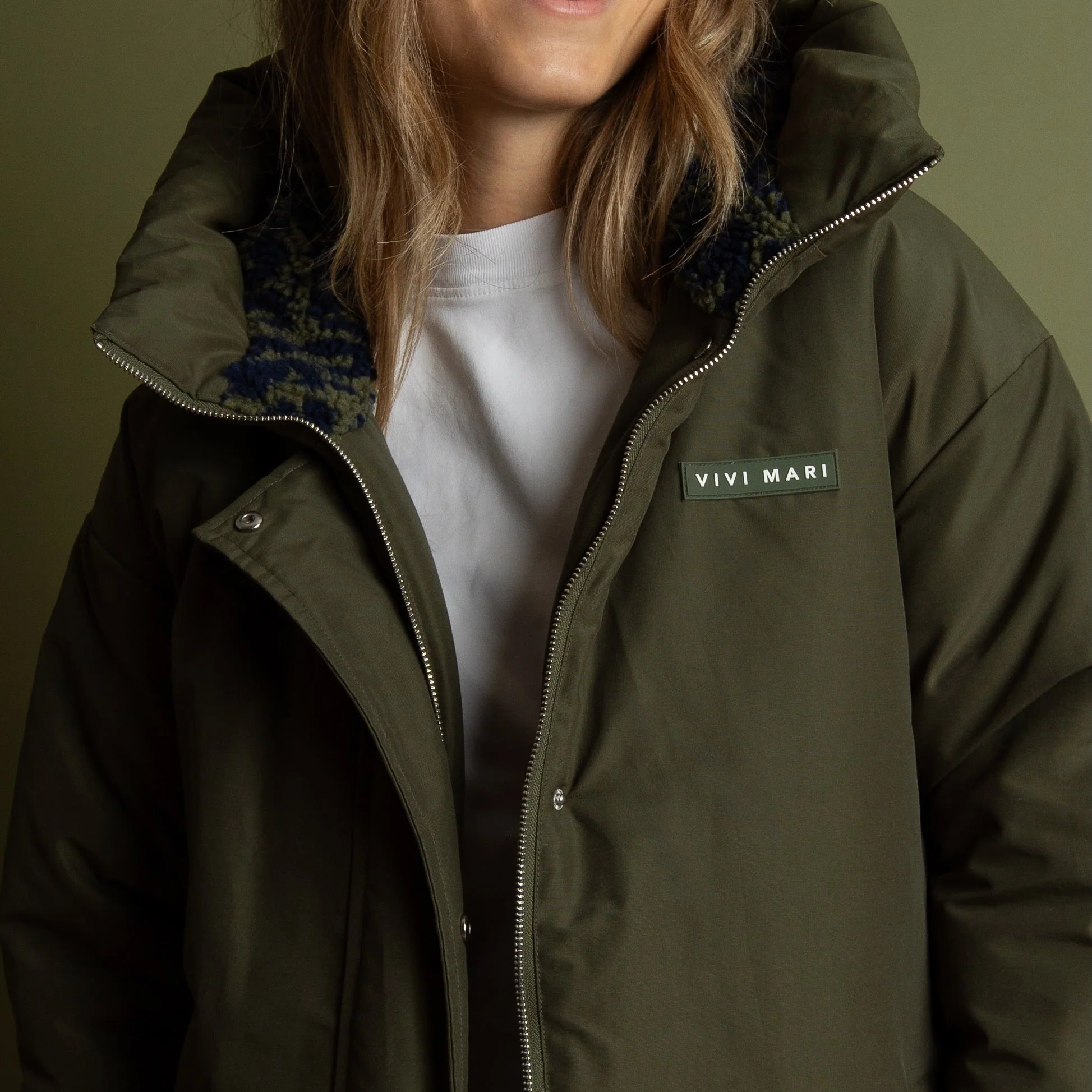 Winter Parka olive/leo navy-olive - Image 3