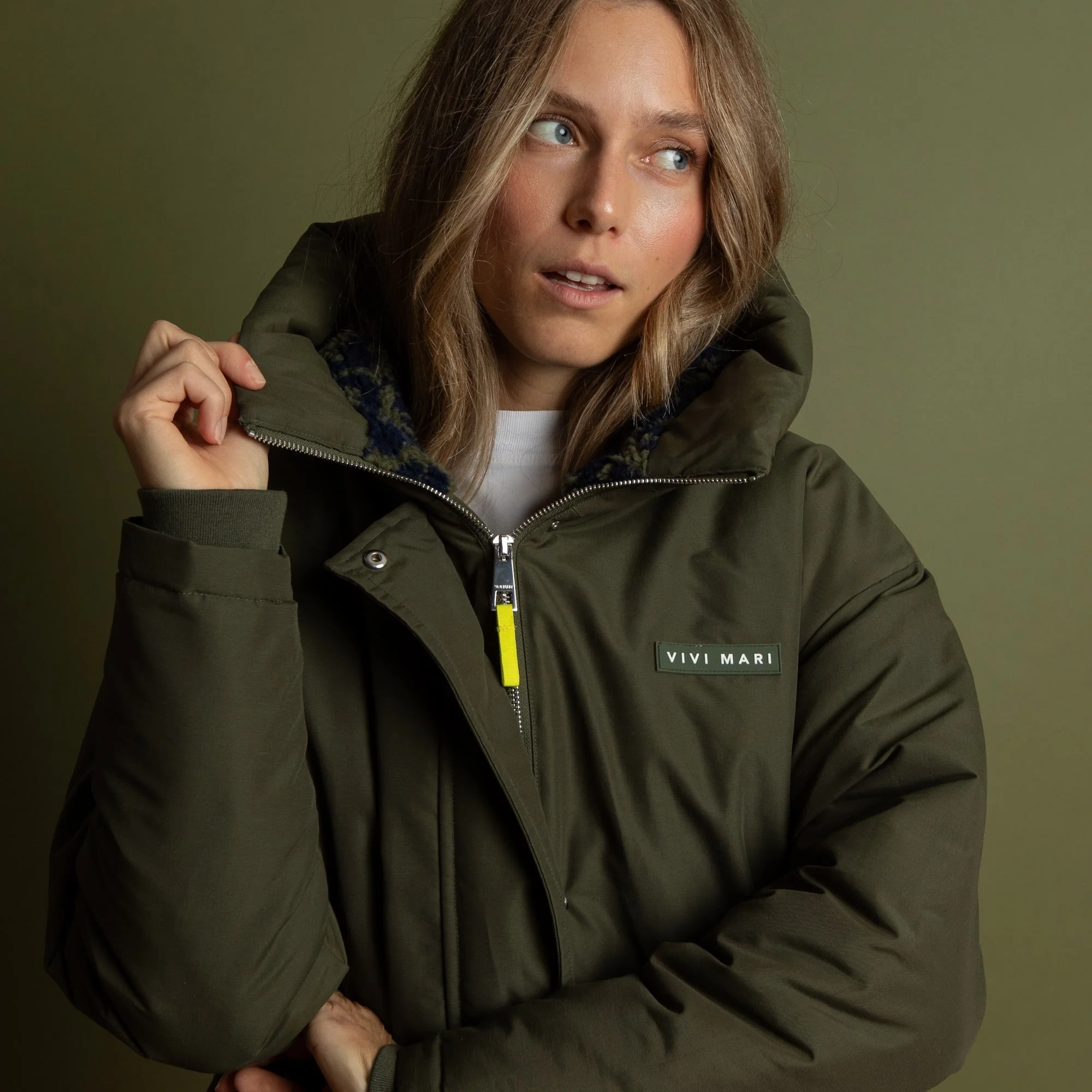 Winter Parka olive/leo navy-olive - Image 6