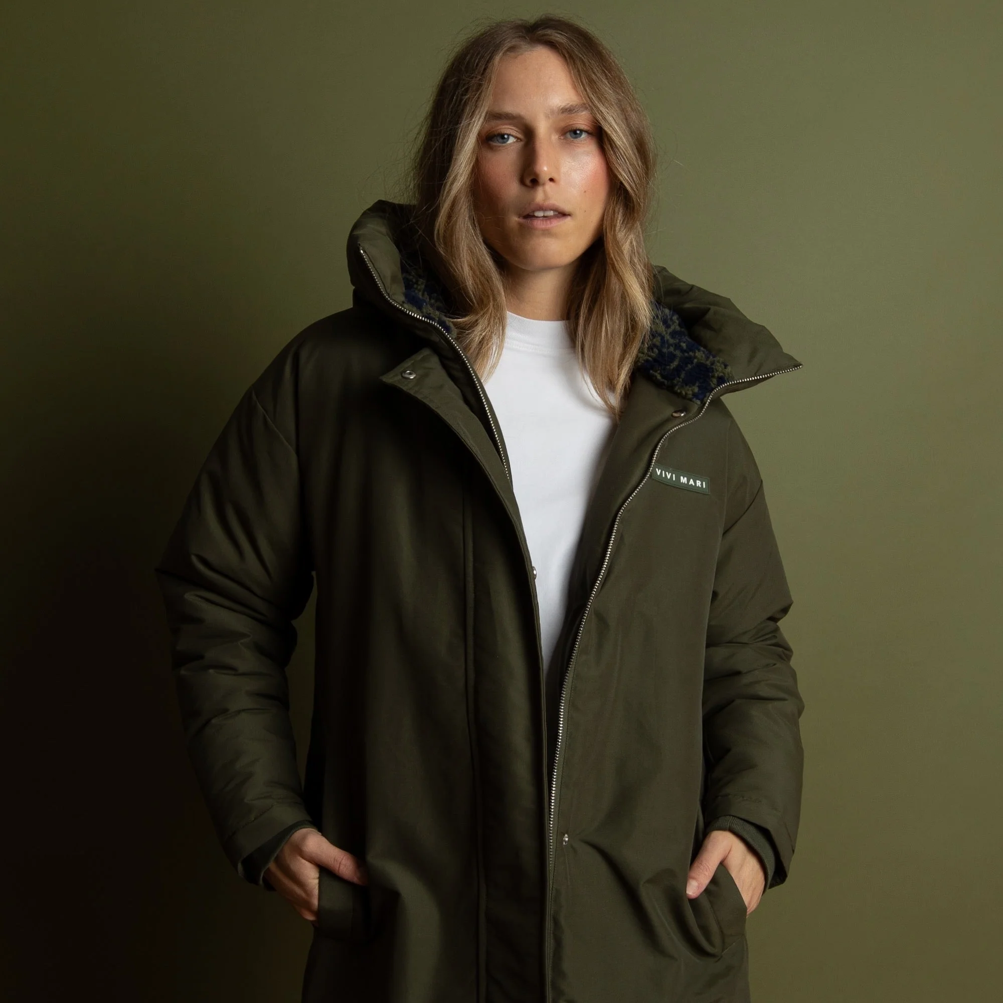 Winter Parka olive/leo navy-olive - Image 7