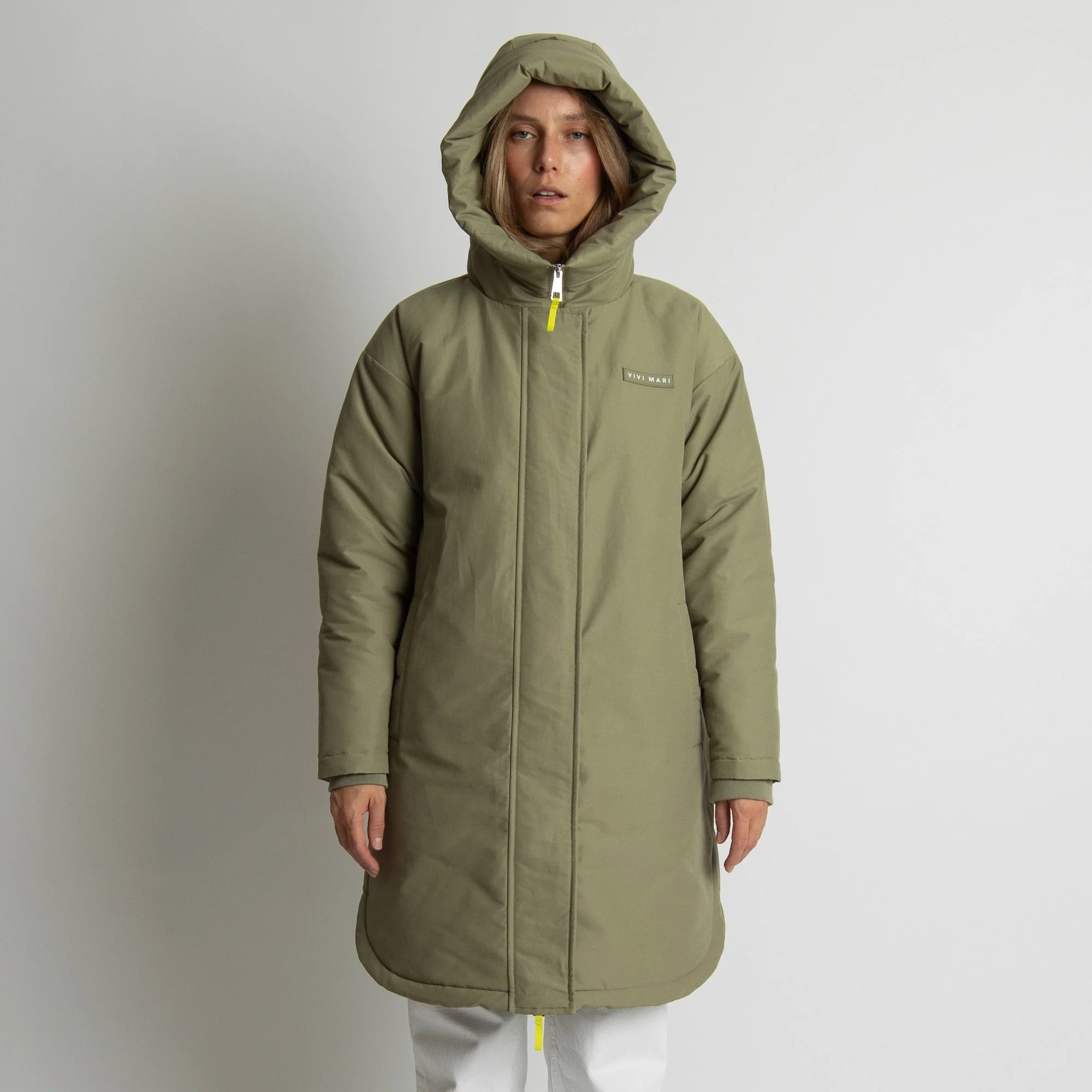 Winter Parka pale olive/sand - Image 15