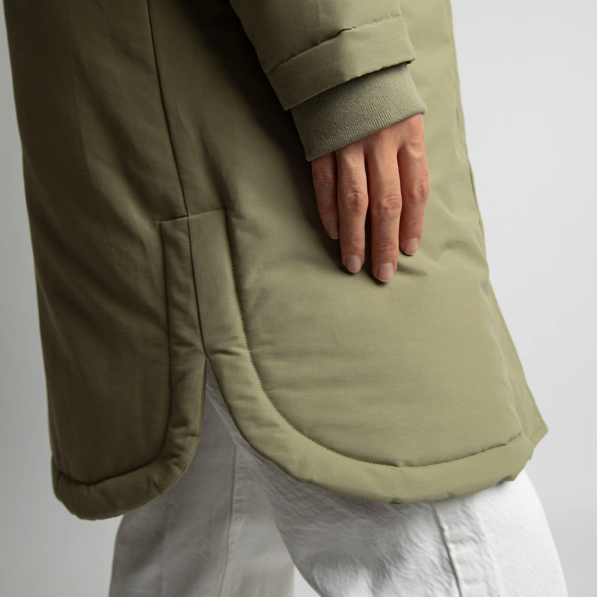 Winter Parka pale olive/sand - Image 17