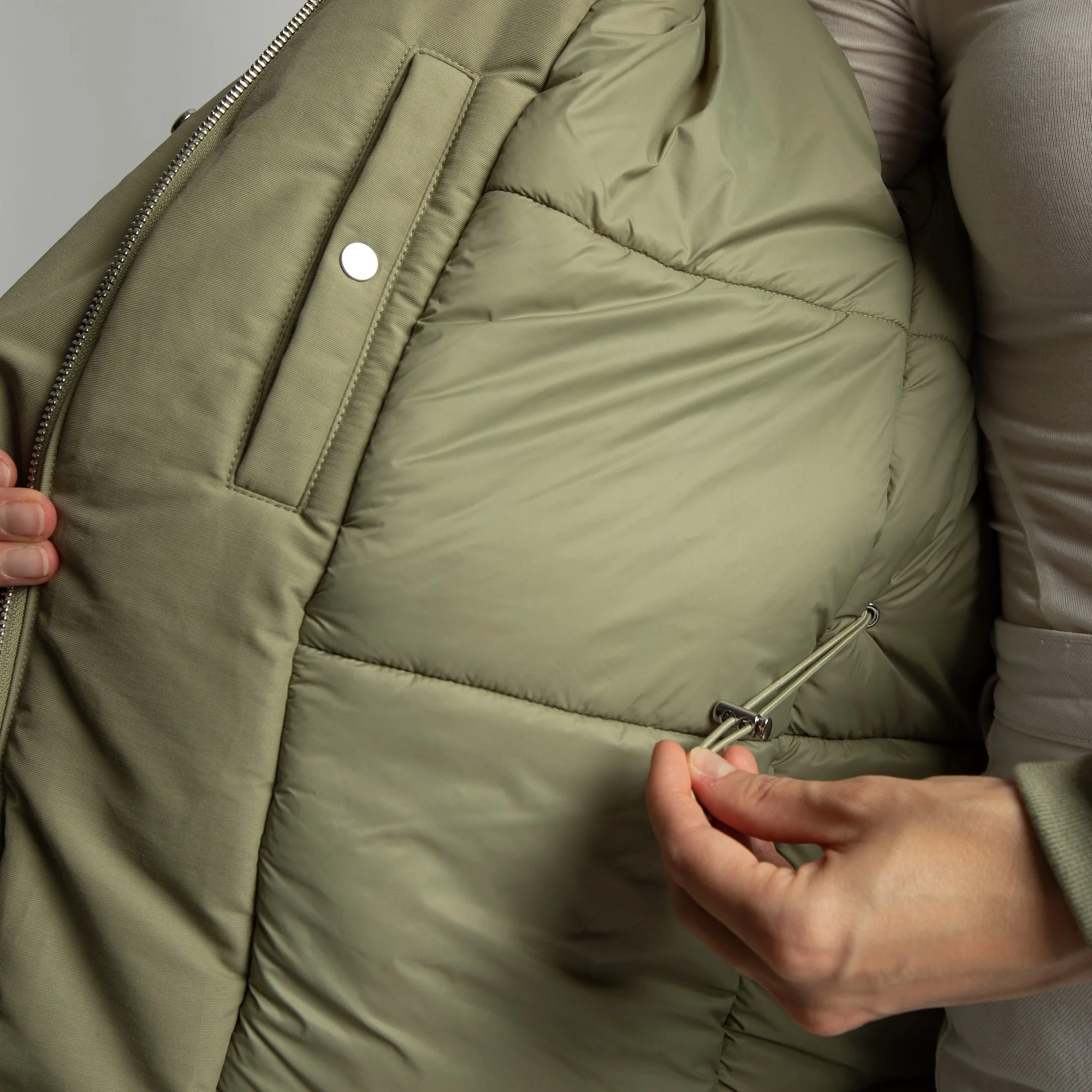 Winter Parka pale olive/sand - Image 20